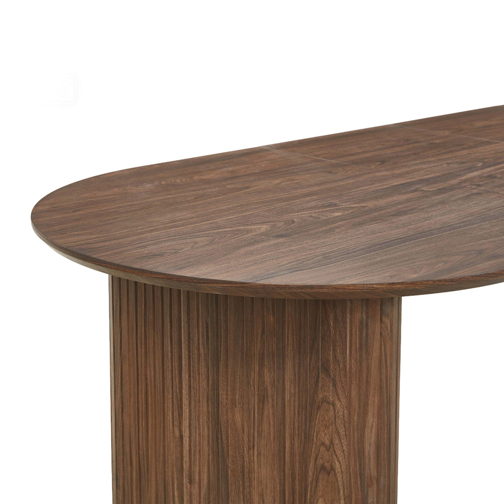 Extendable Oval Dining Table – Oak or Walnut — [variant:W3808S00002] Walnut image 10
