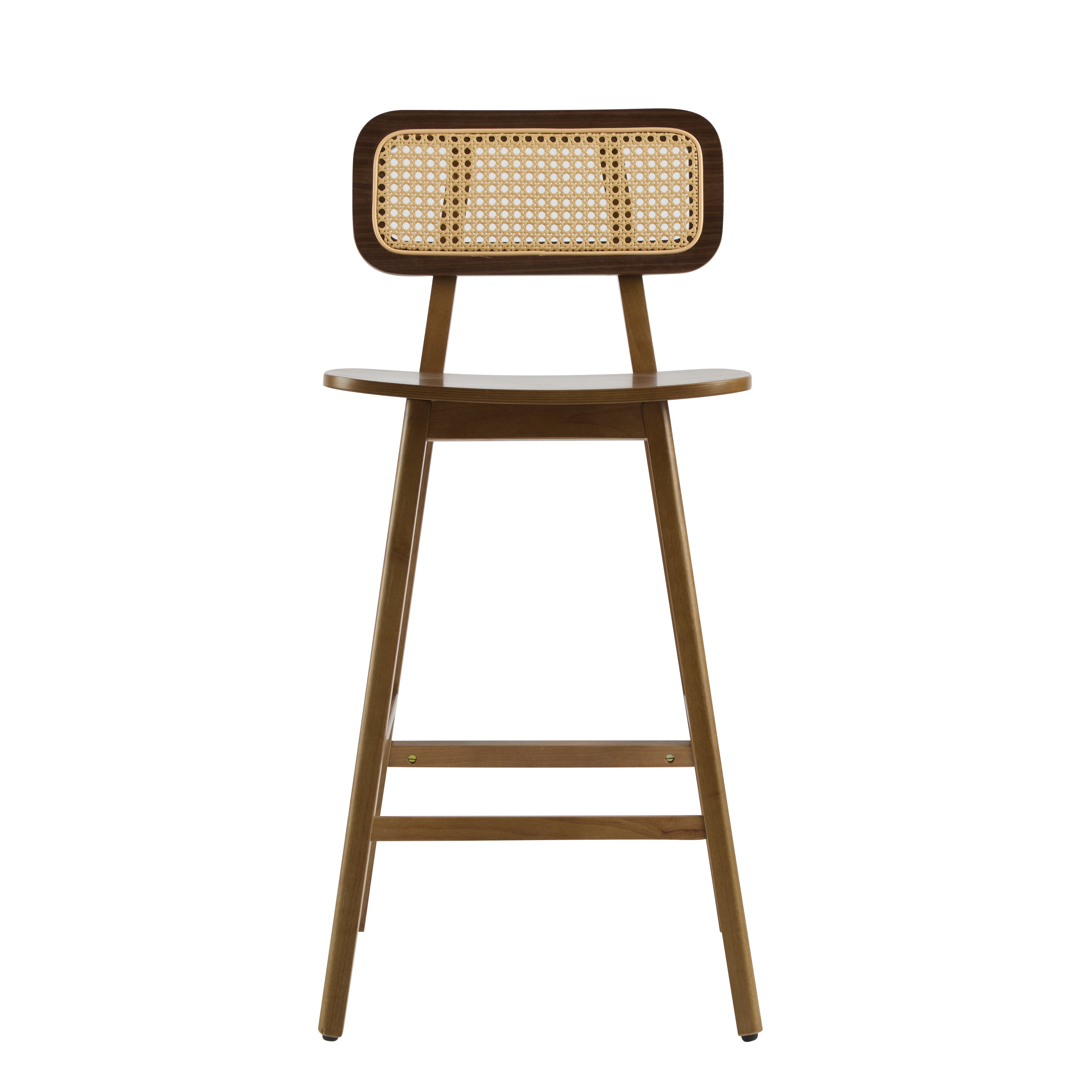Walnut Rattan Counter Stools – Set of 2 or 4 — [variant:N897P439500W] Walnut image 6