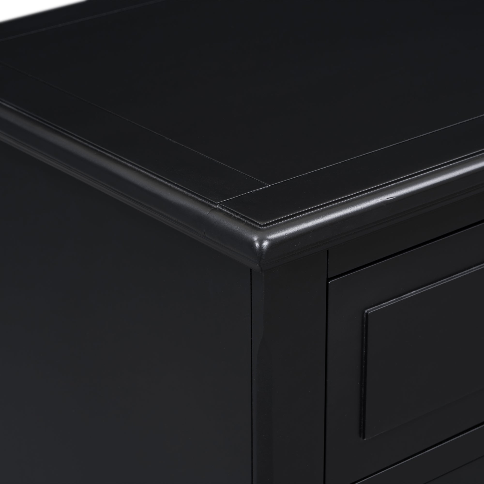 3-Drawer Painted Nightstand – 28-Inch — [variant:N889P444140B] Black image 13