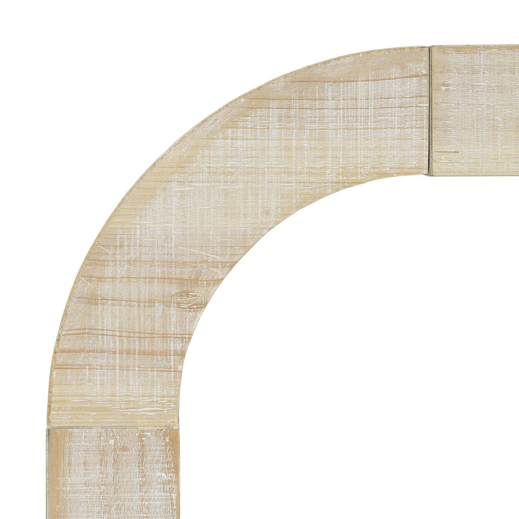 Curved-Edge Pine Veneer Console Table – 52-Inch — [variant:N851P415011N] Natural image 9