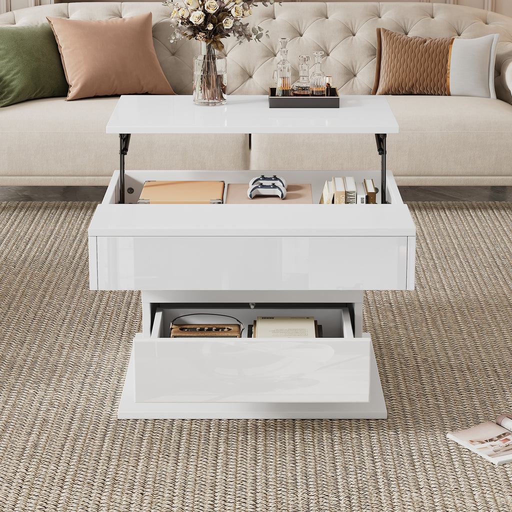 [variant:N892P423296W] 360° Rotating Lift-Top Coffee Table with Drawer image 29