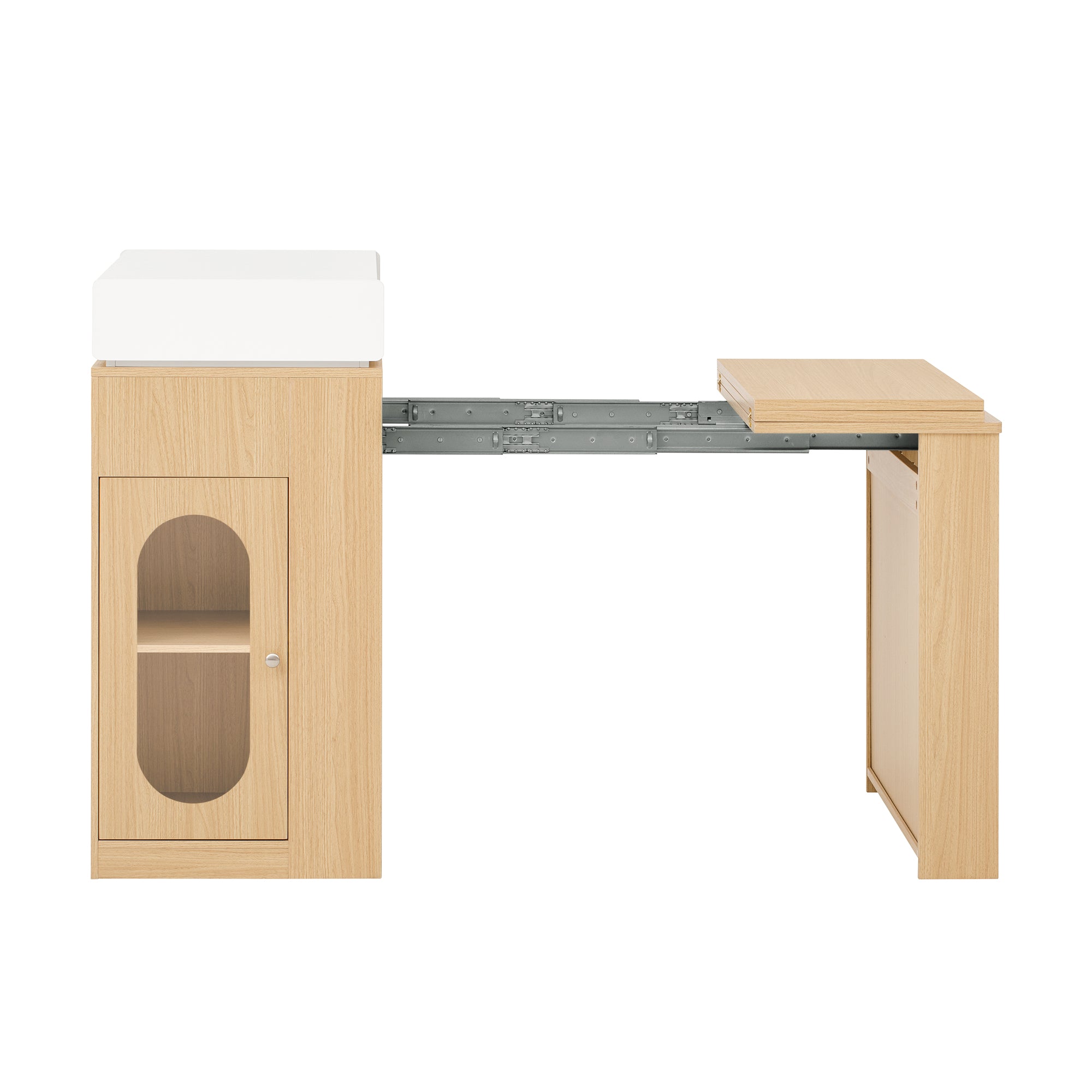 [variant:XW000028AAN-CA] Rolling Kitchen Island with Extendable Table image 15