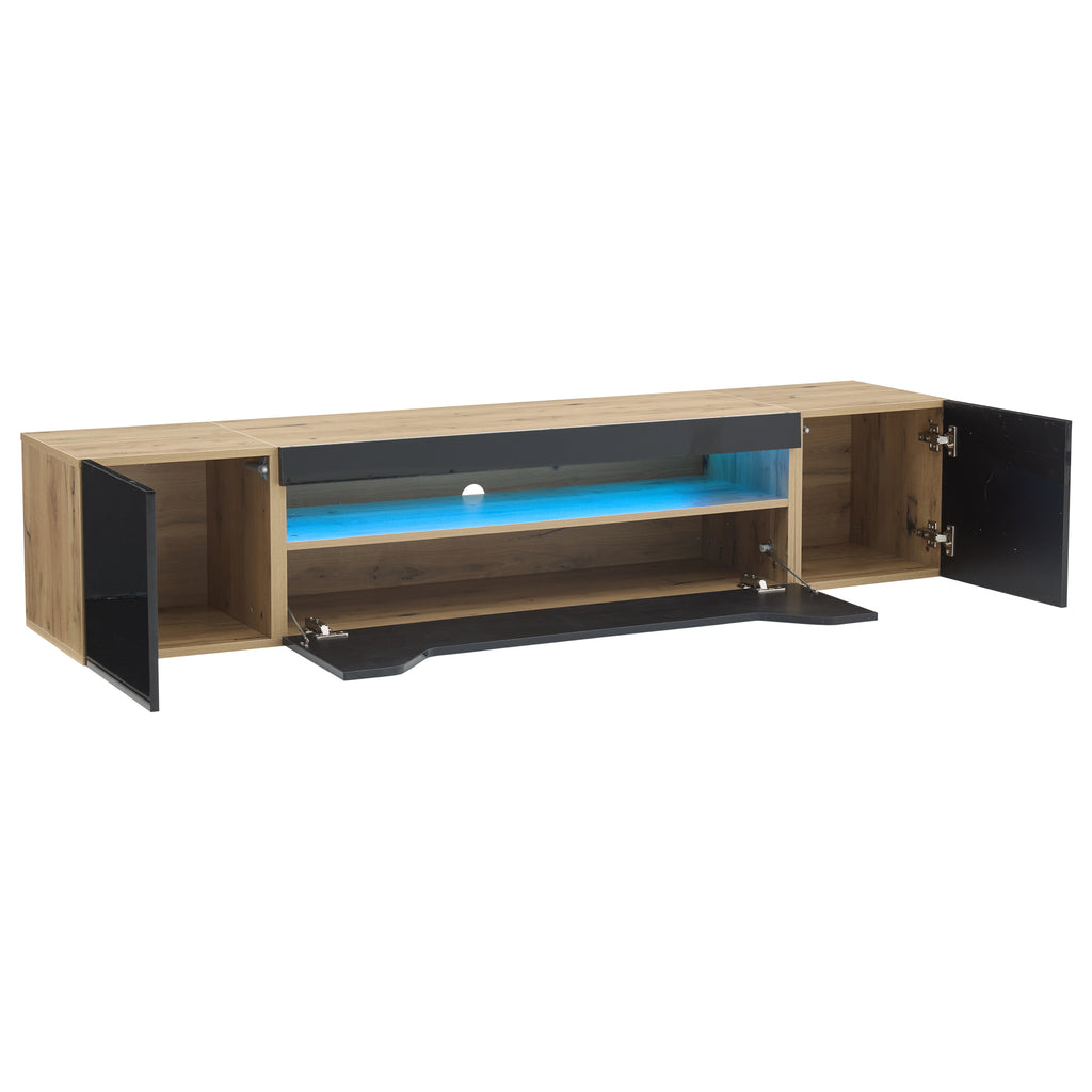 [variant:N892P428793Z] Floating LED TV Stand with Storage image 11