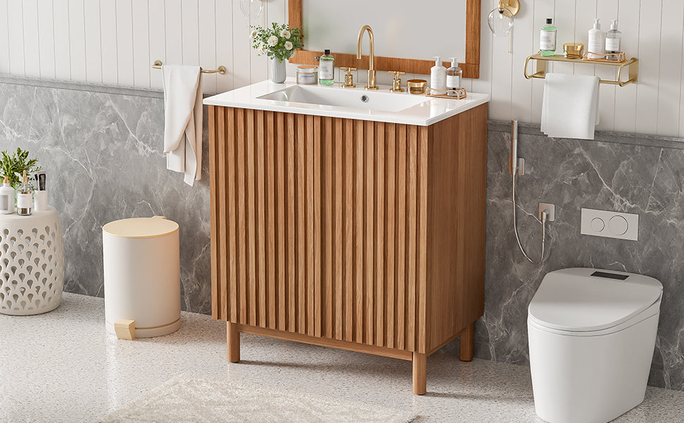 [variant:N729P339777O] Traditional Bathroom Vanity with Ceramic Sink – 29.9-Inch image 22