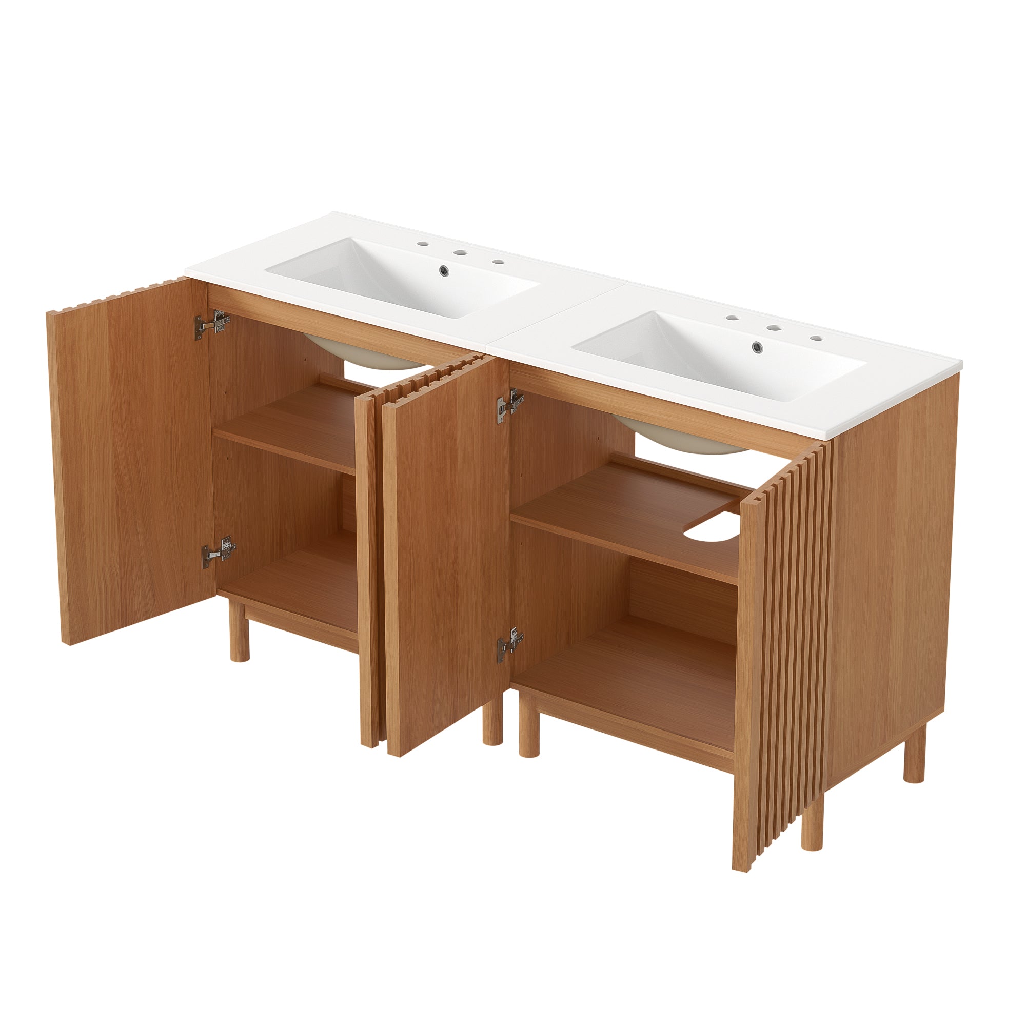 [variant:N848P000012O] Traditional Bathroom Vanity with Ceramic Sink – 59.8-Inch image 17
