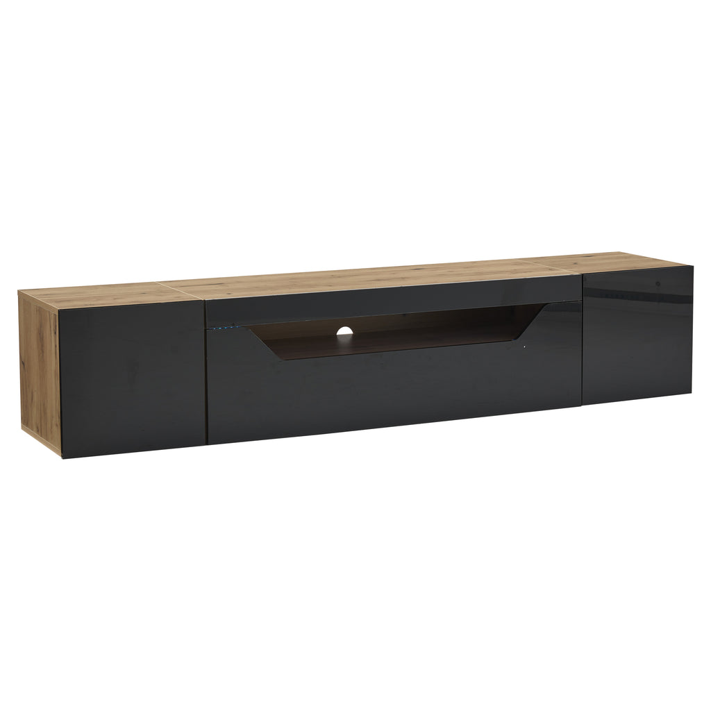 [variant:N892P428793Z] Floating LED TV Stand with Storage image 9