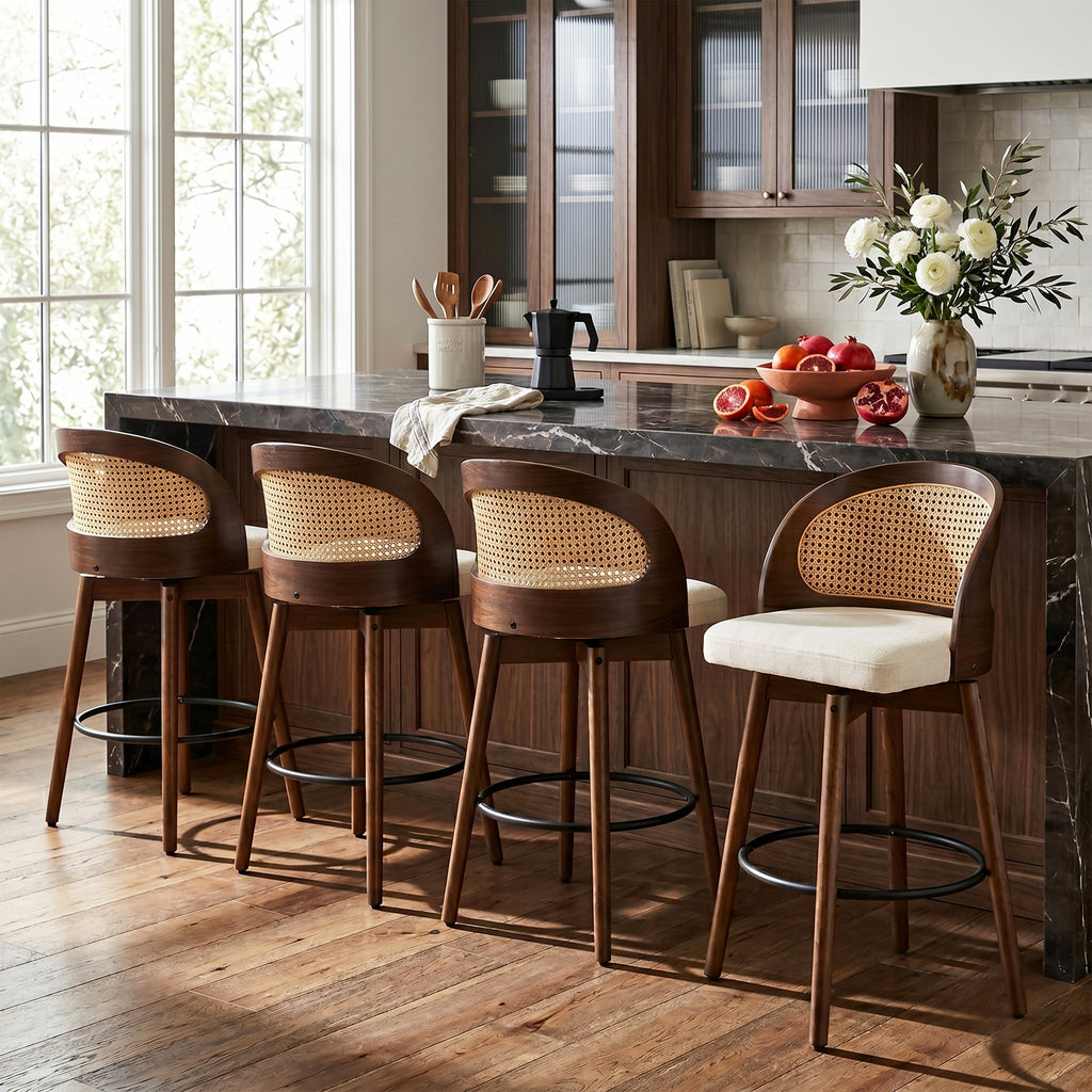[variant:N897P439513W-S4] Como Swivel Counter Stools – Set of 4 image 1