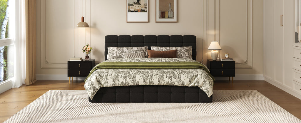 [variant:HS451572AAB] Queen Hydraulic Lift Storage Bed – Black image 23