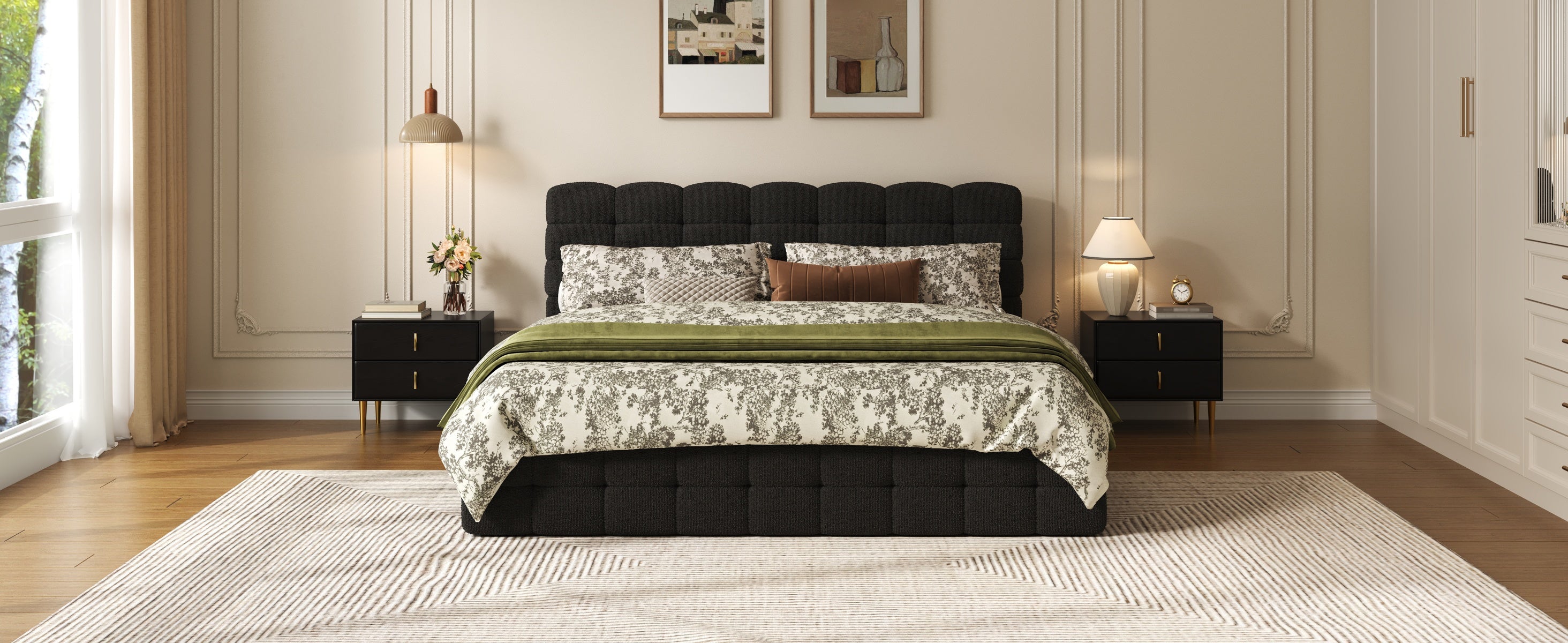 [variant:HS451572AAB] Queen Hydraulic Lift Storage Bed – Black image 23