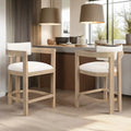 [variant:N872P375625A] Set of 2 Upholstered Counter Stools – Beige,Natural Ash image 1