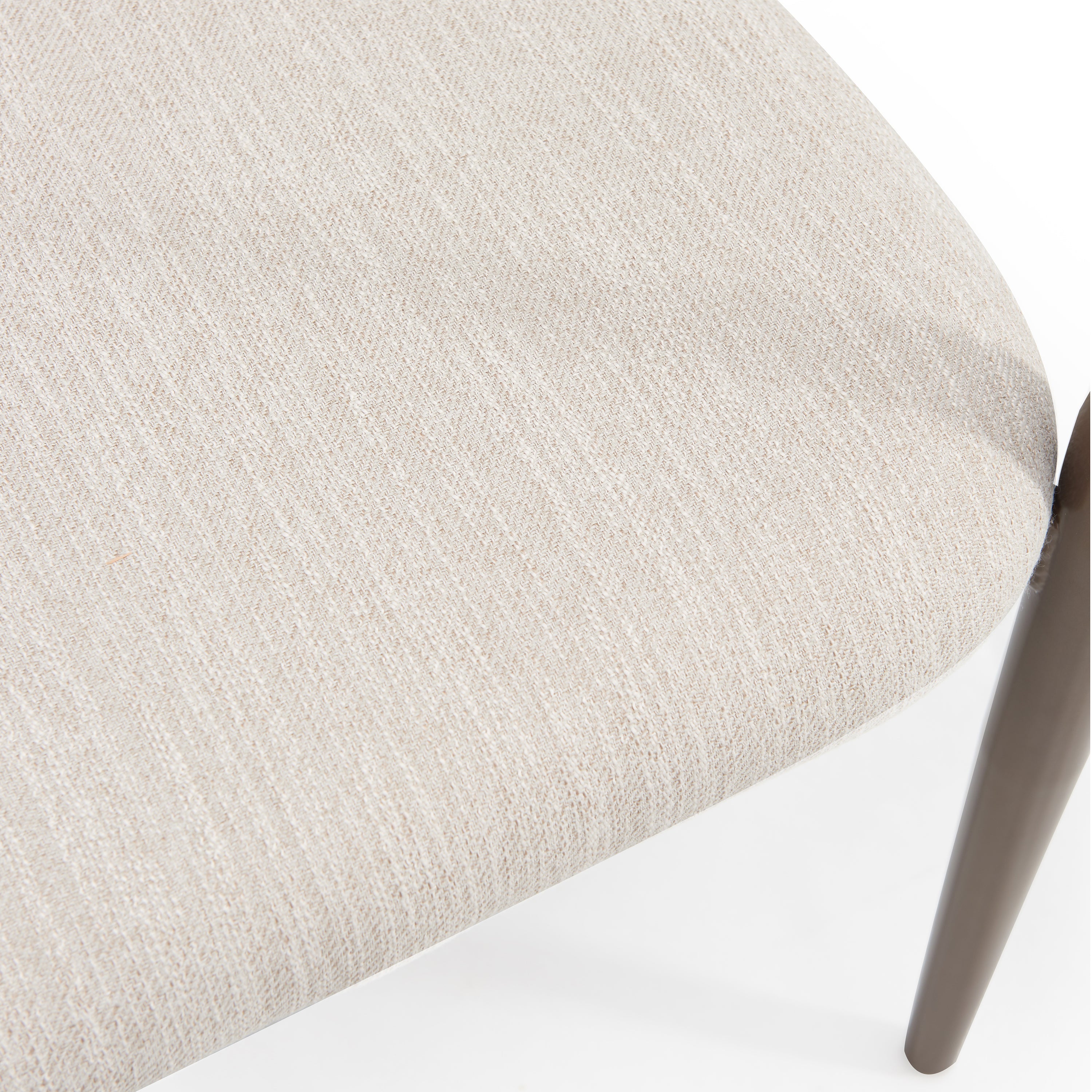 [variant:N872P280326H] Set of 2 Beige Upholstered Metal Dining Chairs image 11