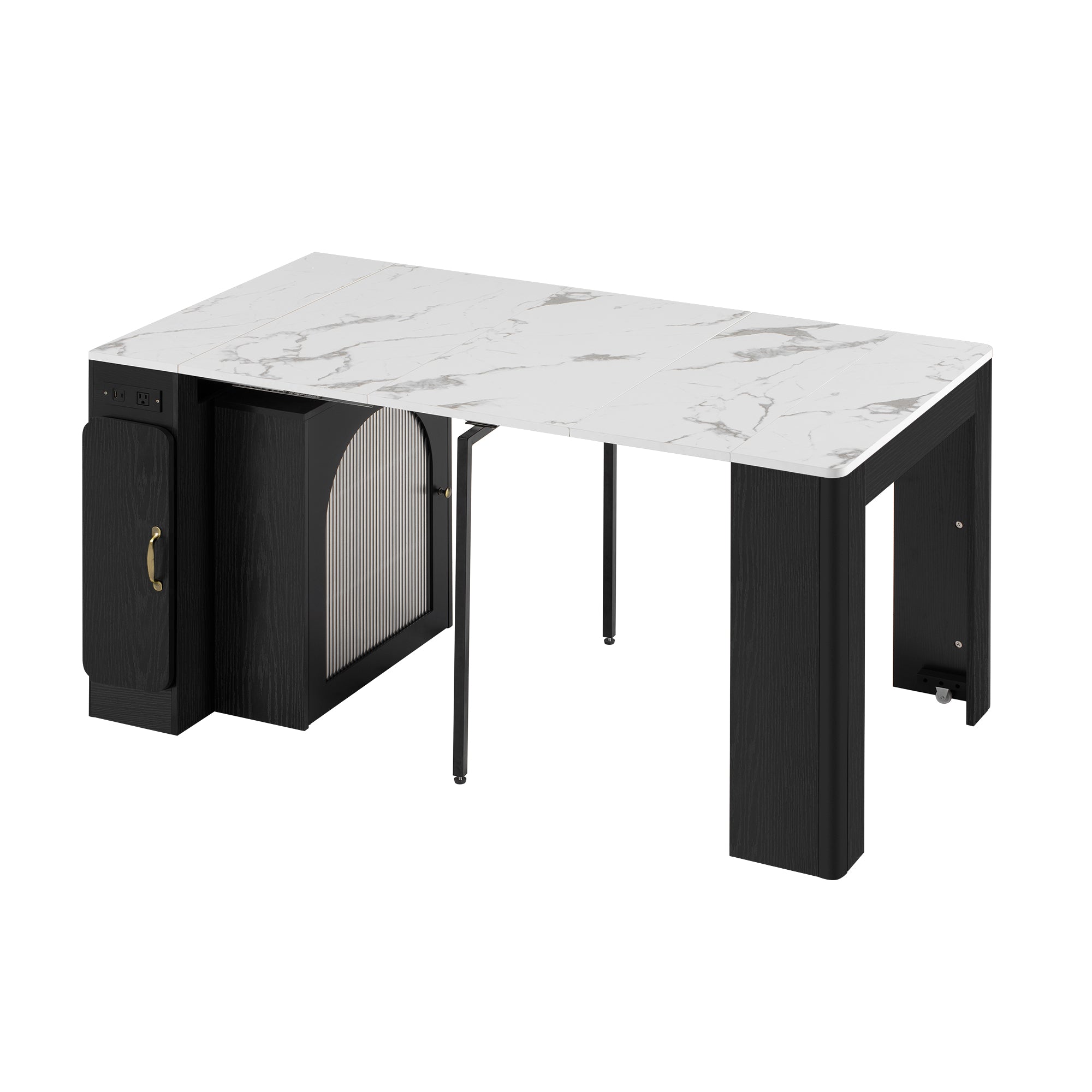 [variant:XW000024AAB-CA] Rolling Kitchen Island with Extendable Dining Table image 34