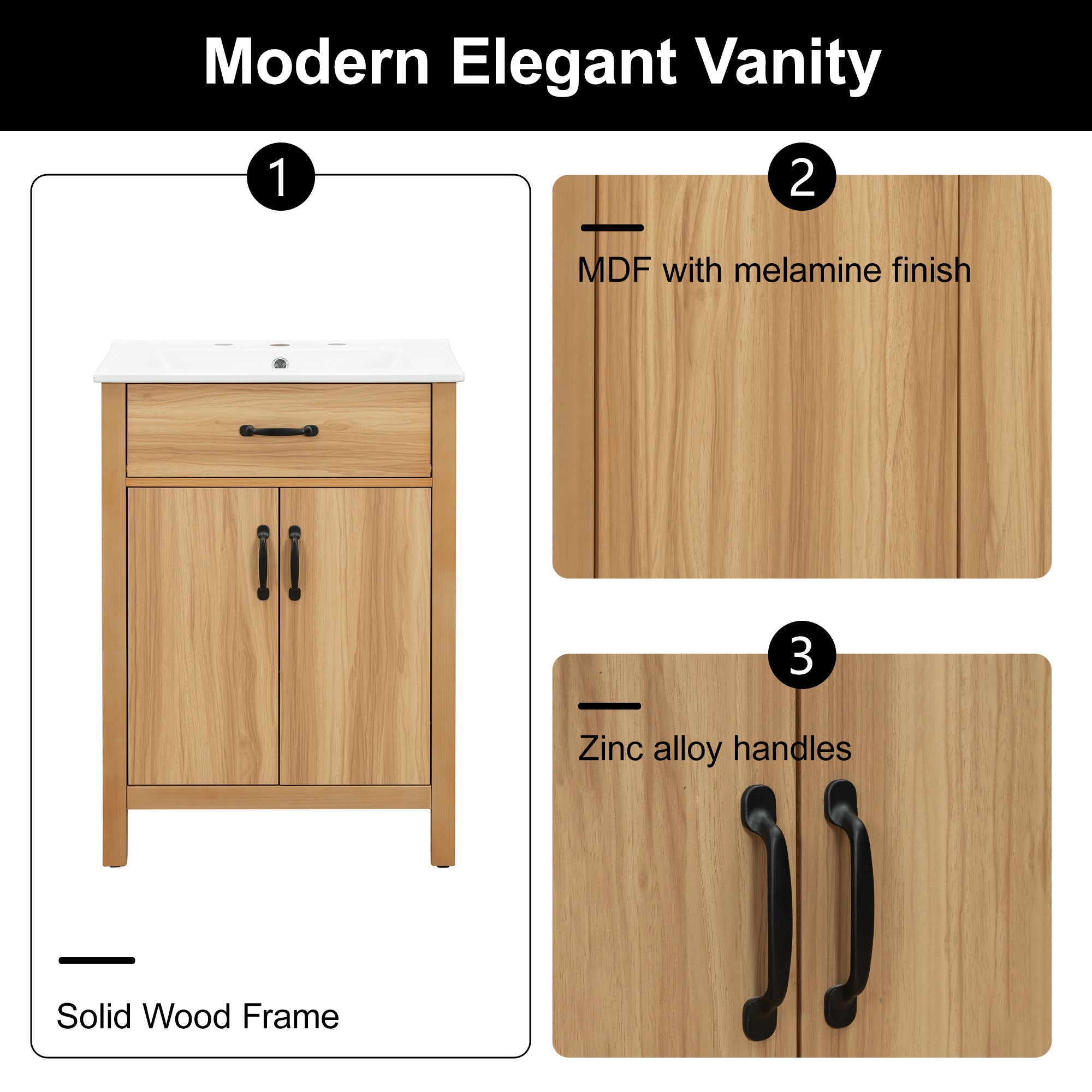 [variant:N848P469792N] Solid Wood Bathroom Vanity with Ceramic Sink – 24-Inch image 7