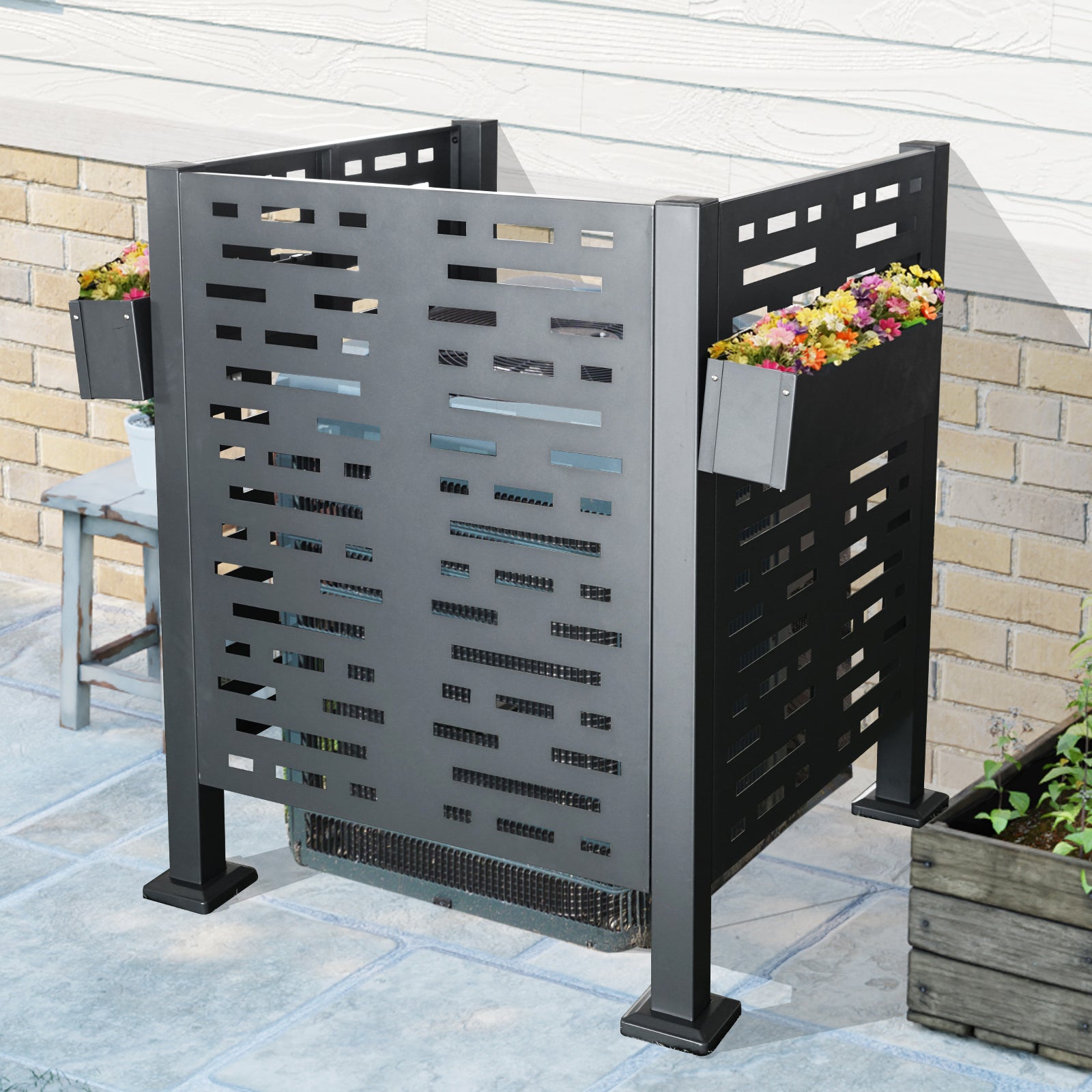 [variant:W540P199946] Outdoor Air Conditioner Privacy Fence – 3 × 3 ft image 1