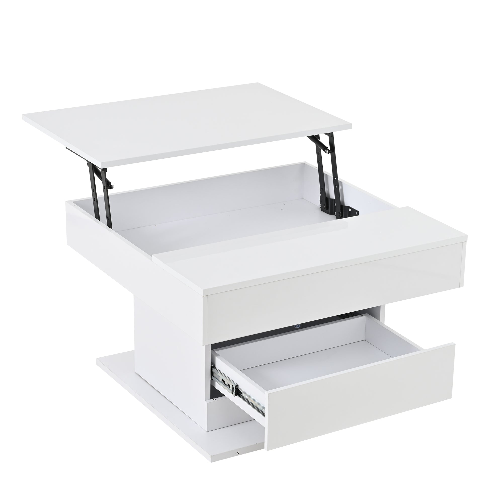 [variant:N892P423296W] 360° Rotating Lift-Top Coffee Table with Drawer image 38