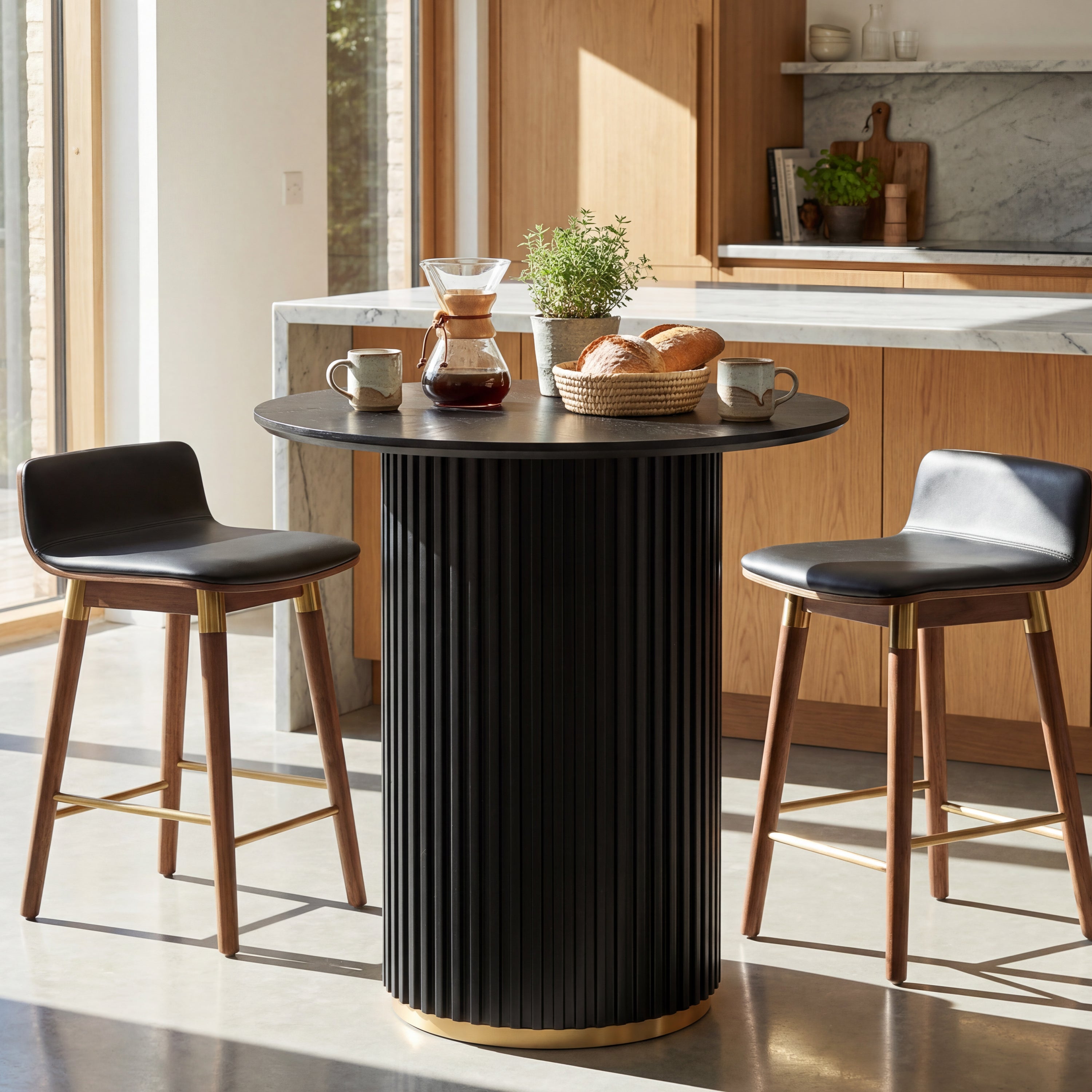 [variant:N872P426777H_N872P426781H] Black Counter-Height Dining Table image 1