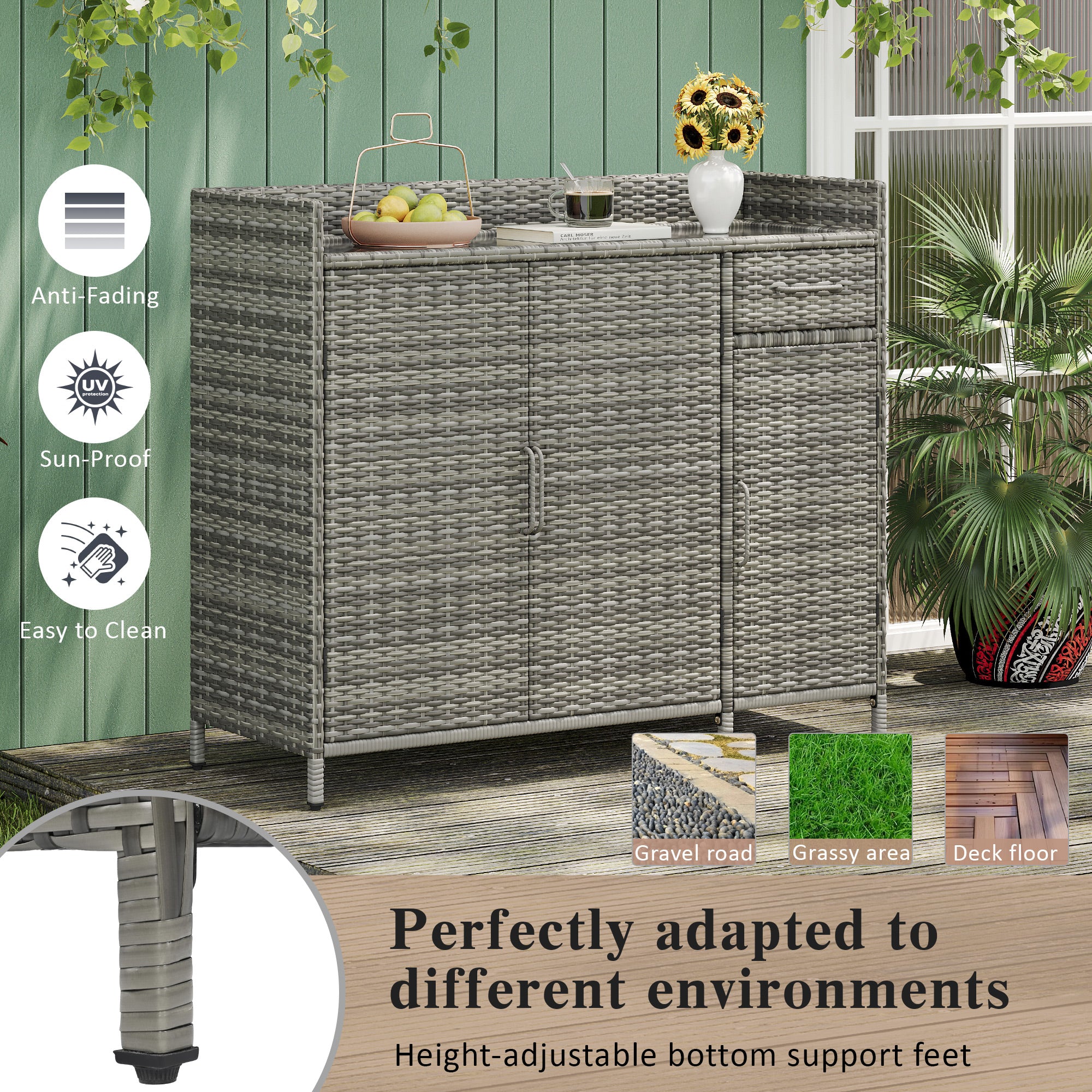 [variant:N853P387142G] Wicker Outdoor Storage Bar Cabinet – 47.5-Inch image 16