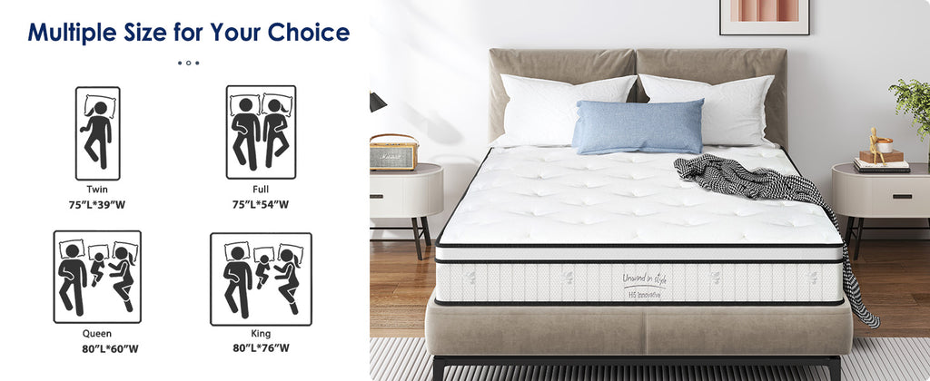 [variant:W3686P353680] Full Hybrid Memory Foam Mattress – 10-Inch image 16