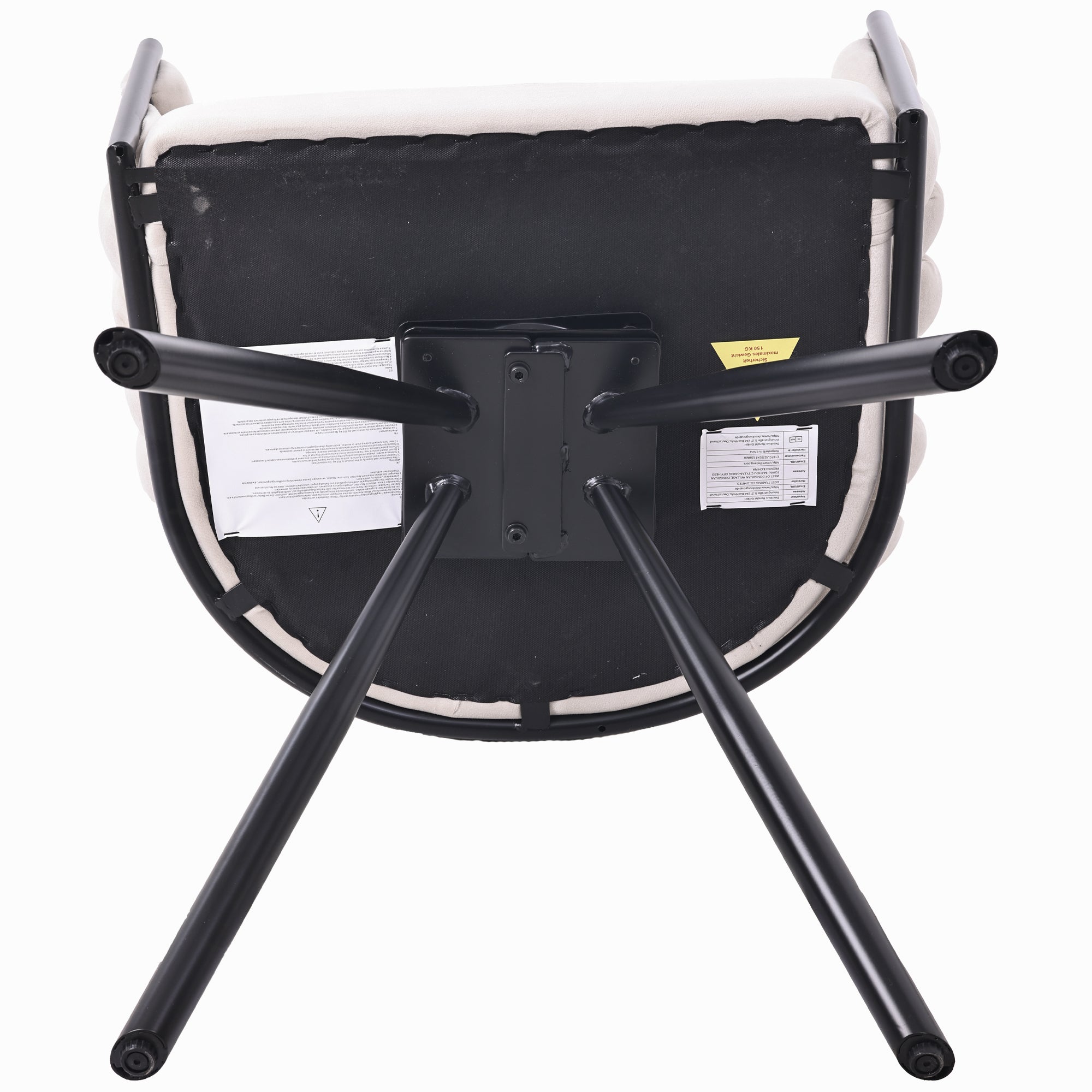 [variant:N859P374639B] Set of 2 Beige Velvet Dining Chairs image 20