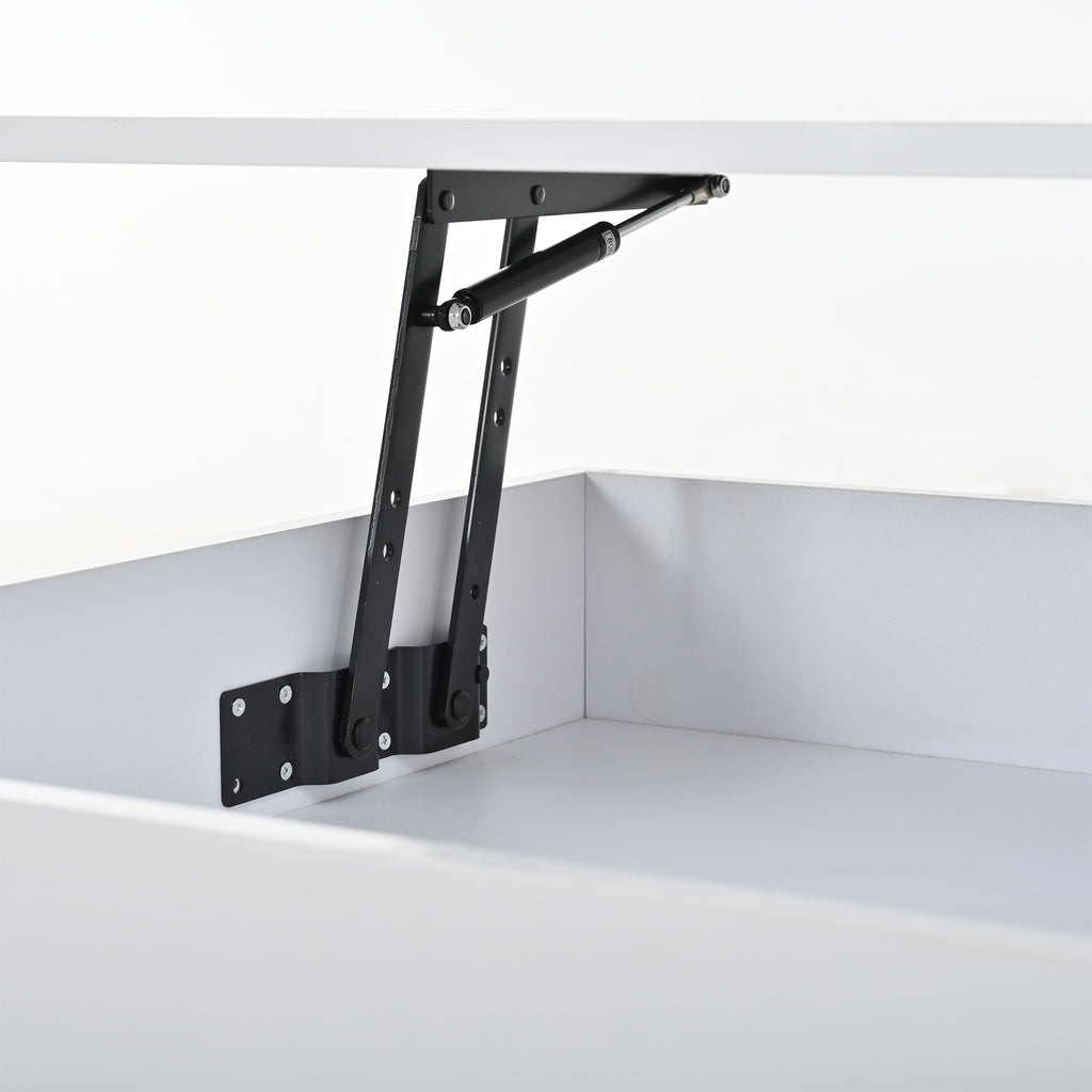 [variant:N892P407973W] White Lift-Top LED Coffee Table with 2 Drawers image 38