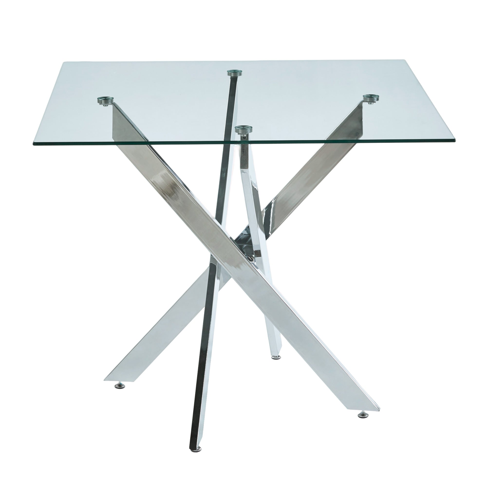 Glass Dining Table – Square or Round — [variant:W3808P395781] Chrome image 6