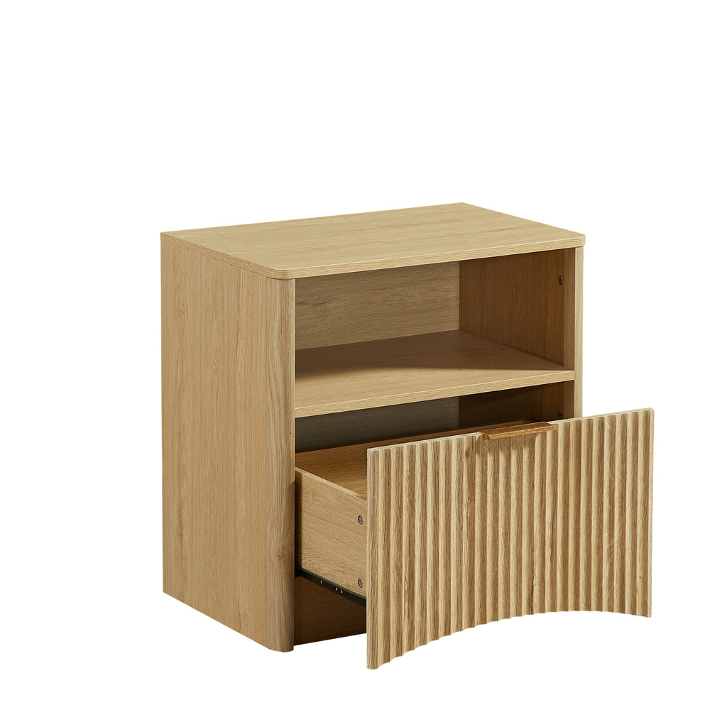 [variant:W5078P443398] Set of 2 Fluted Nightstands with Gold Handles image 10