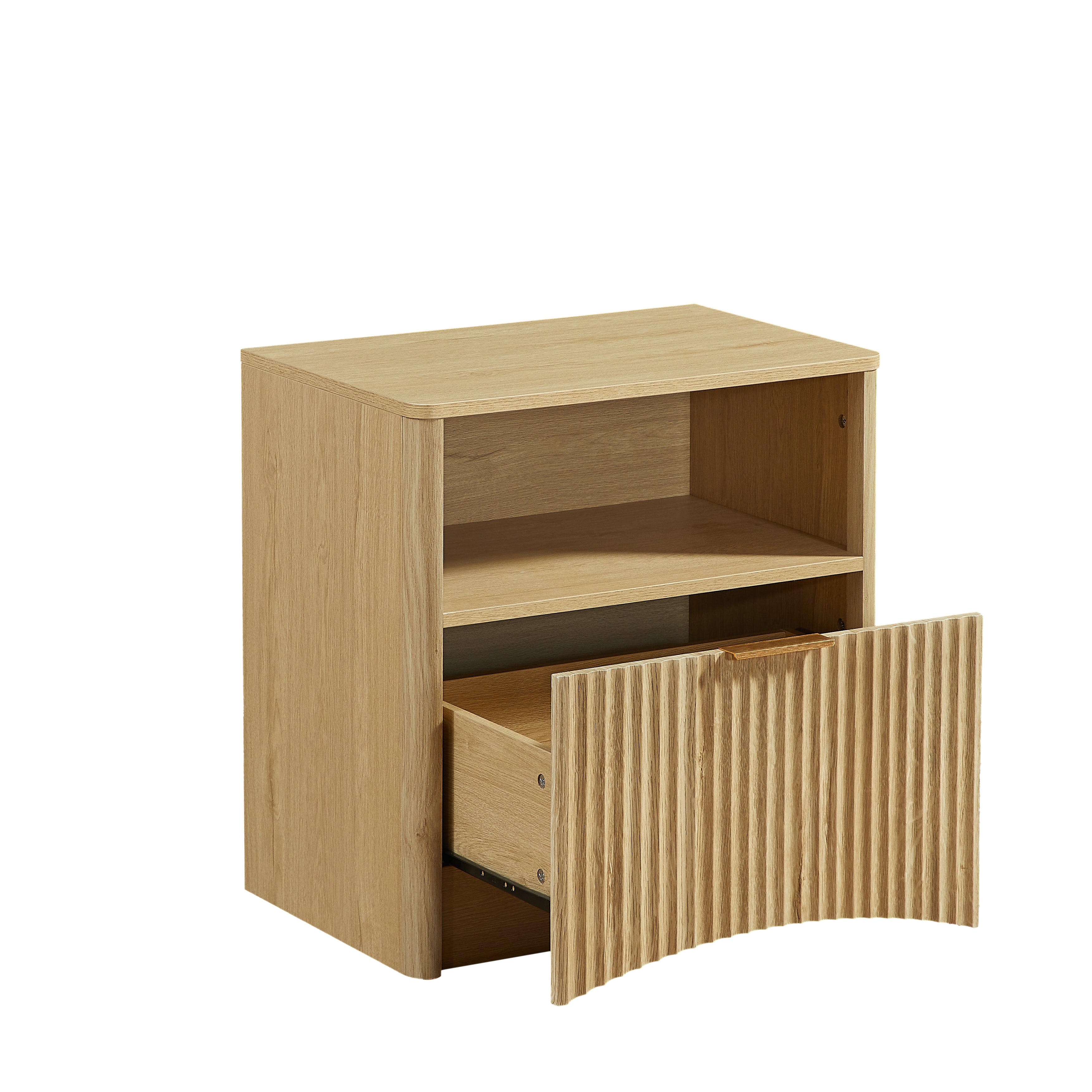 [variant:W5078P443398] Set of 2 Fluted Nightstands with Gold Handles image 10