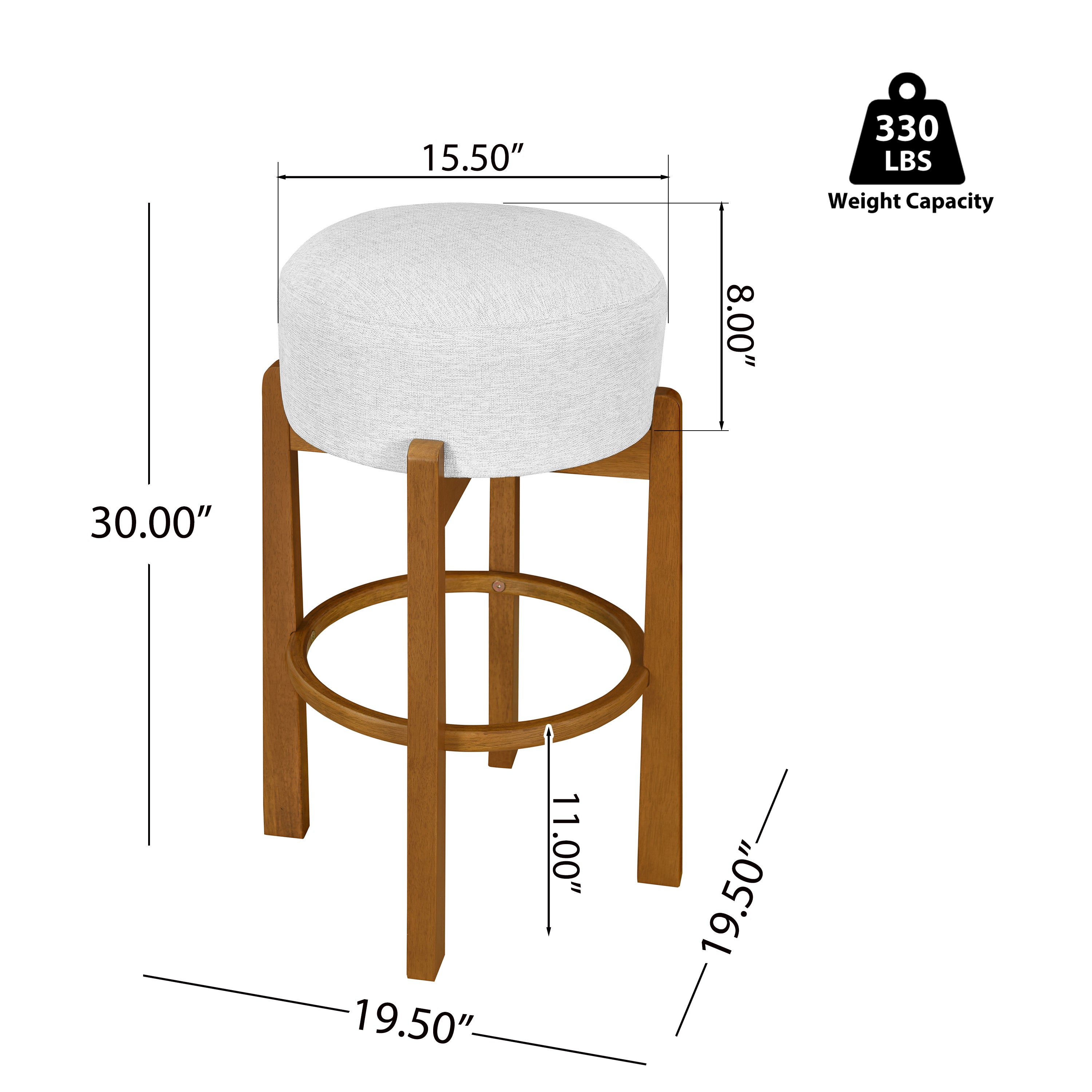 [variant:N897P443708W-S4] Vera Set of 4 Walnut Wood Counter Stools image 3