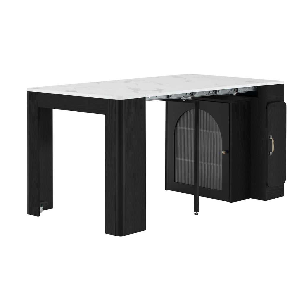 [variant:XW000024AAB-CA] Rolling Kitchen Island with Extendable Dining Table image 22