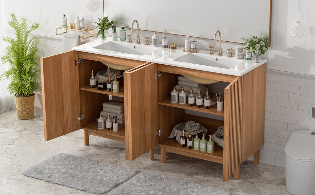 [variant:N848P000012O] Traditional Bathroom Vanity with Ceramic Sink – 59.8-Inch image 23