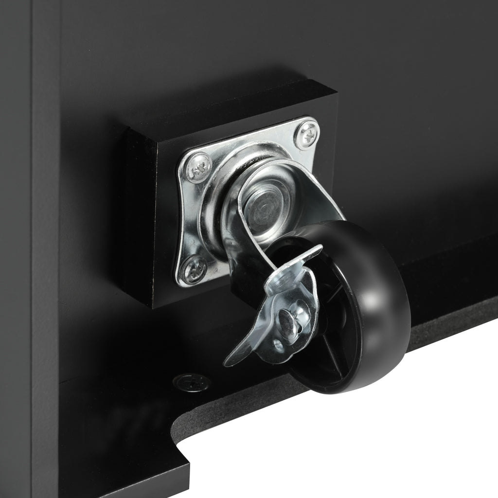 [variant:N853S000006B] Dual-Drop-Leaf Rolling Kitchen Island – Black, 55.75-Inch image 35
