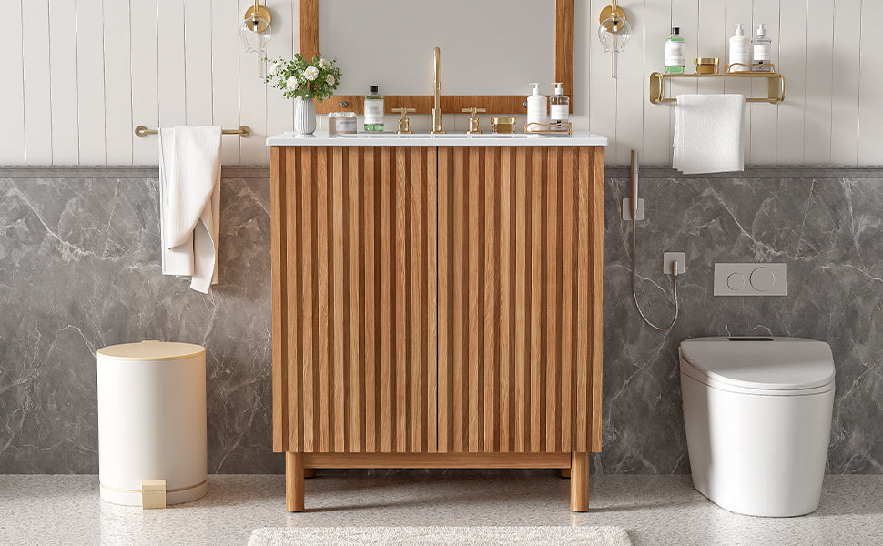 [variant:N729P339777O] Traditional Bathroom Vanity with Ceramic Sink – 29.9-Inch image 23