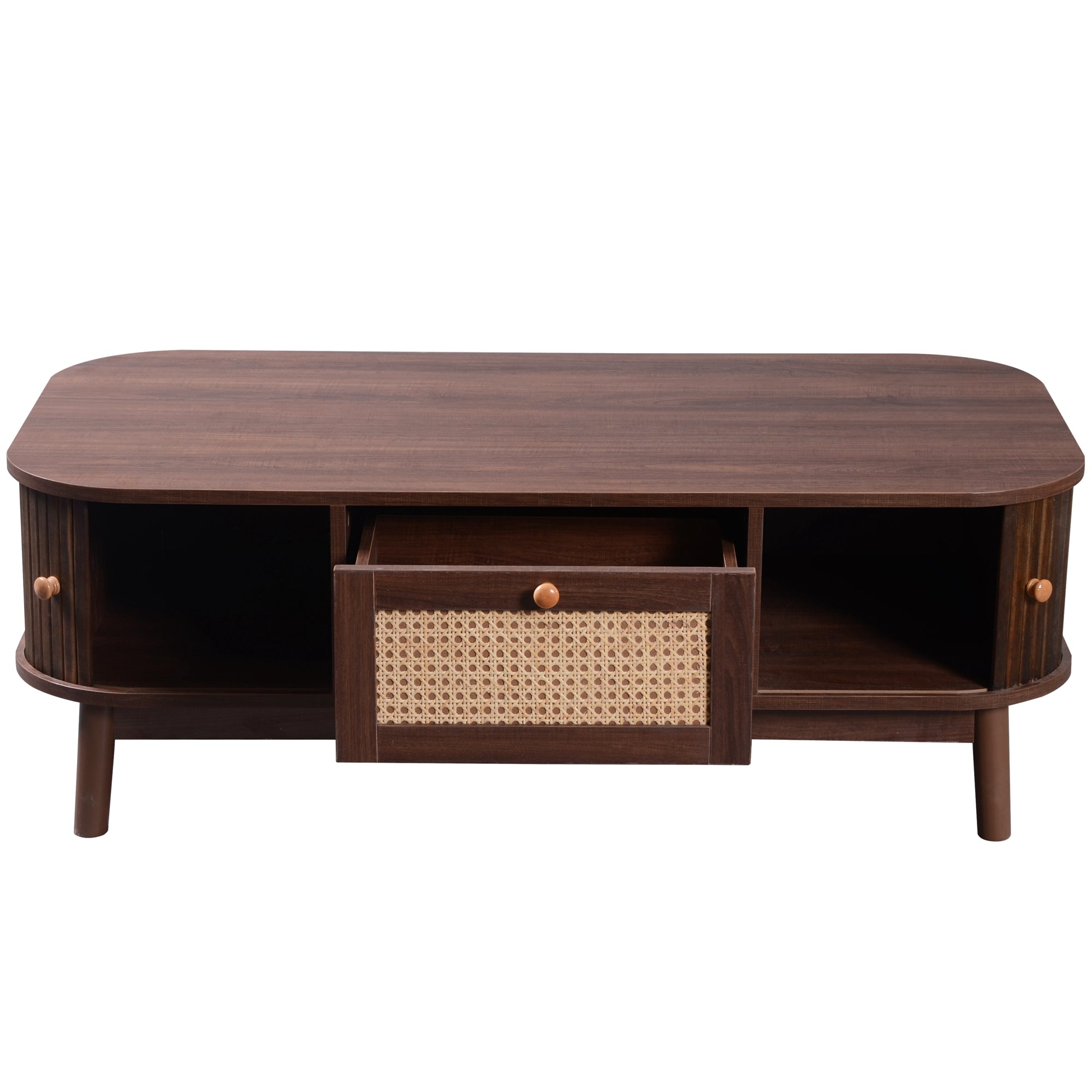 [variant:N875P360725N] Natural Rattan Coffee Table with Sliding Doors image 20