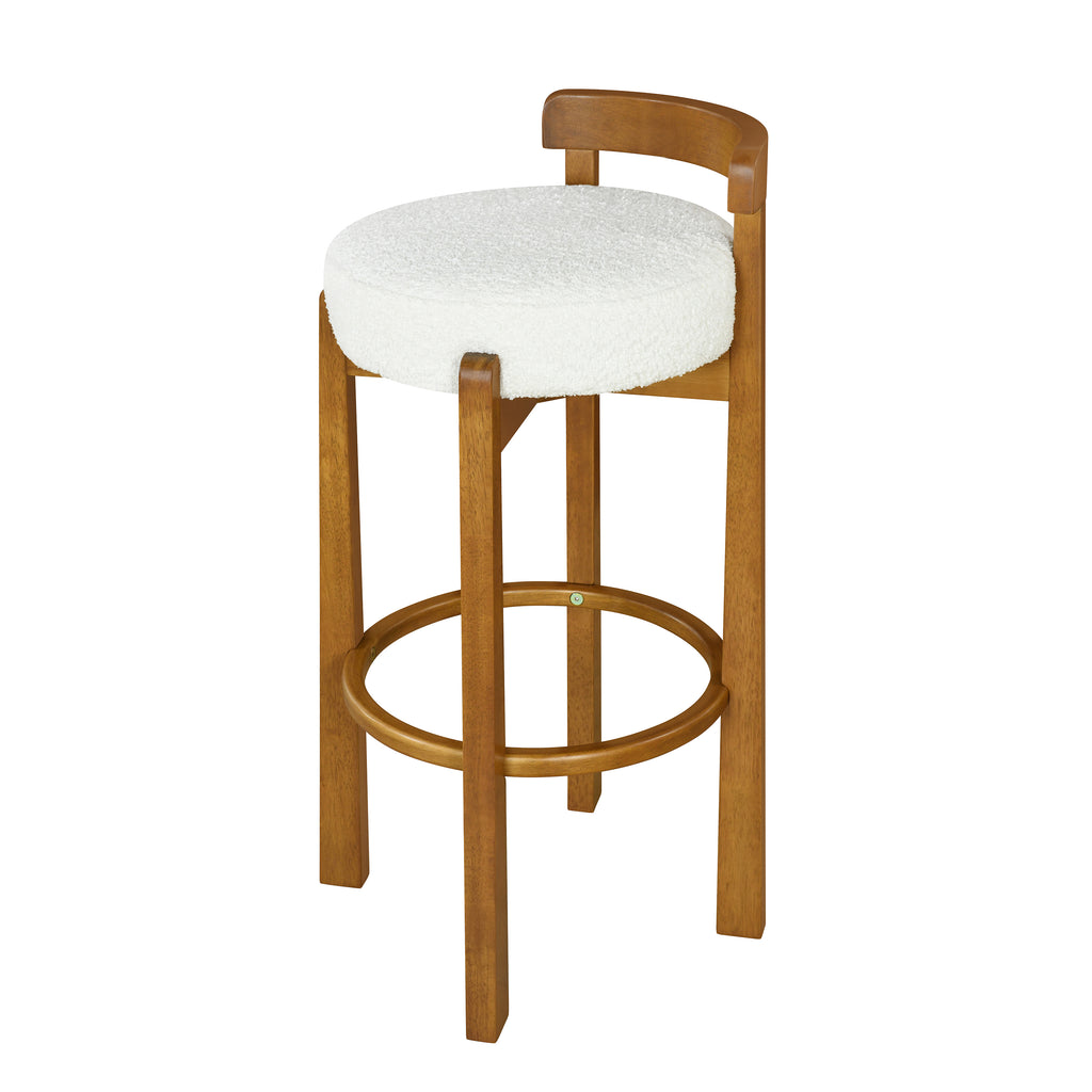 [variant:N897P443728W-S4] Elise Set of 4 Walnut Wood Bar Stools image 6