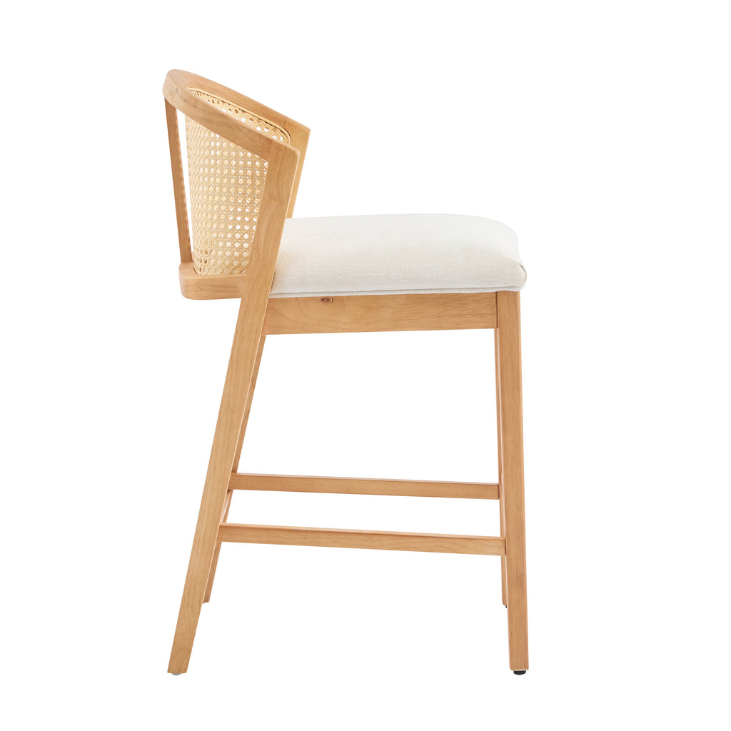 Upholstered Wood Counter Stools – Sets of 2 or 4 — [variant:N897P439502N] Beige,Natural image 6