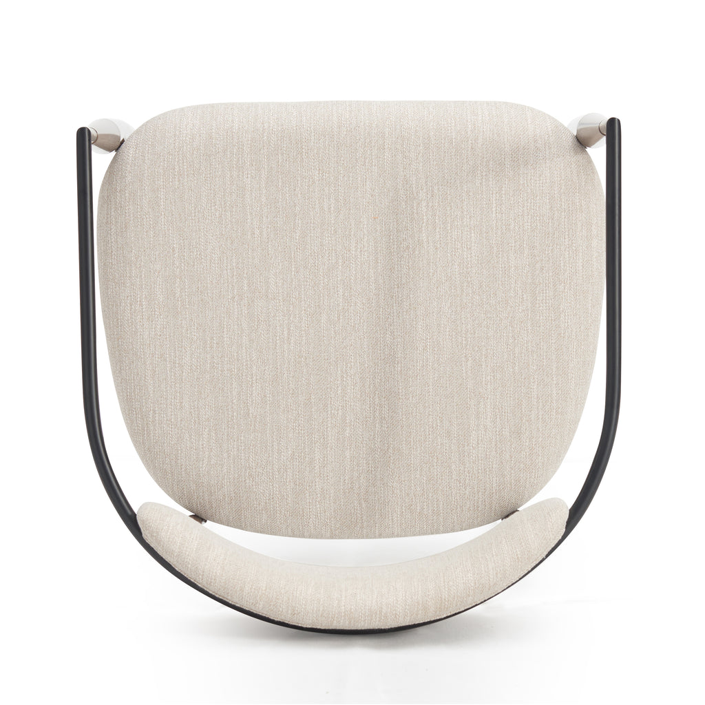 [variant:N872P280326H] Set of 2 Beige Upholstered Metal Dining Chairs image 8