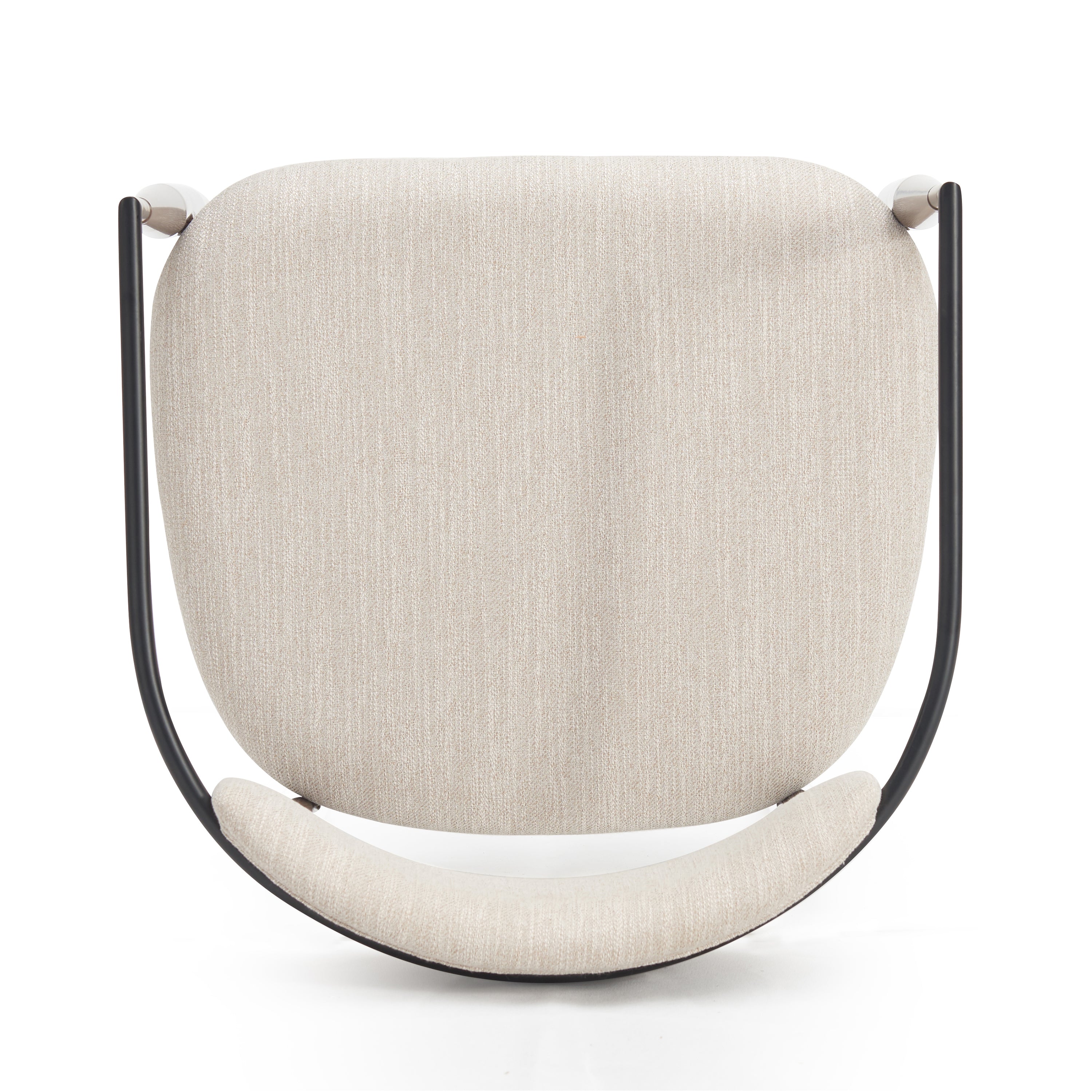 [variant:N872P280326H] Set of 2 Beige Upholstered Metal Dining Chairs image 8