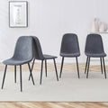 [variant:W3806P409446] Modern Dining Chairs – Set of 4 or 6 – Dark Gray image 1