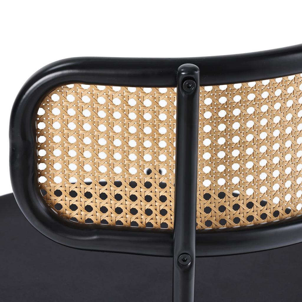 [variant:N859P374642S] Set of 4 Modern Black Velvet Dining Chairs image 15