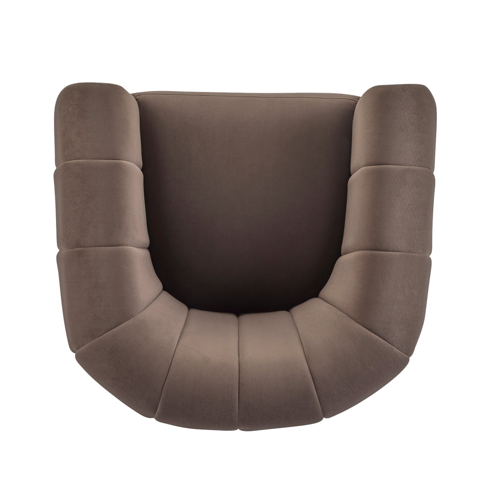 [variant:N898P443732D] Velvet Swivel Armchair image 6