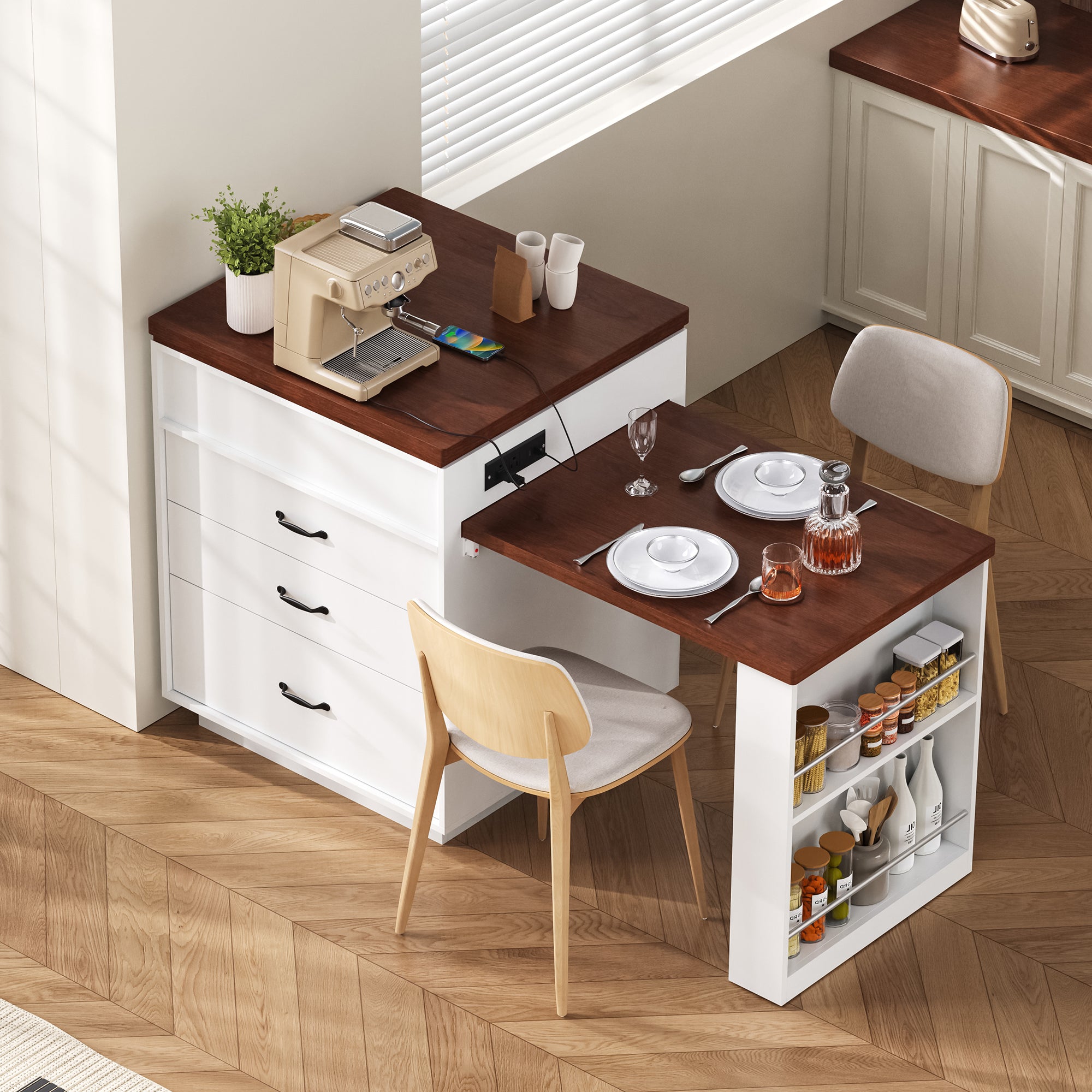 [variant:XW000036AAD-CA] Creamy White,Walnut image 11