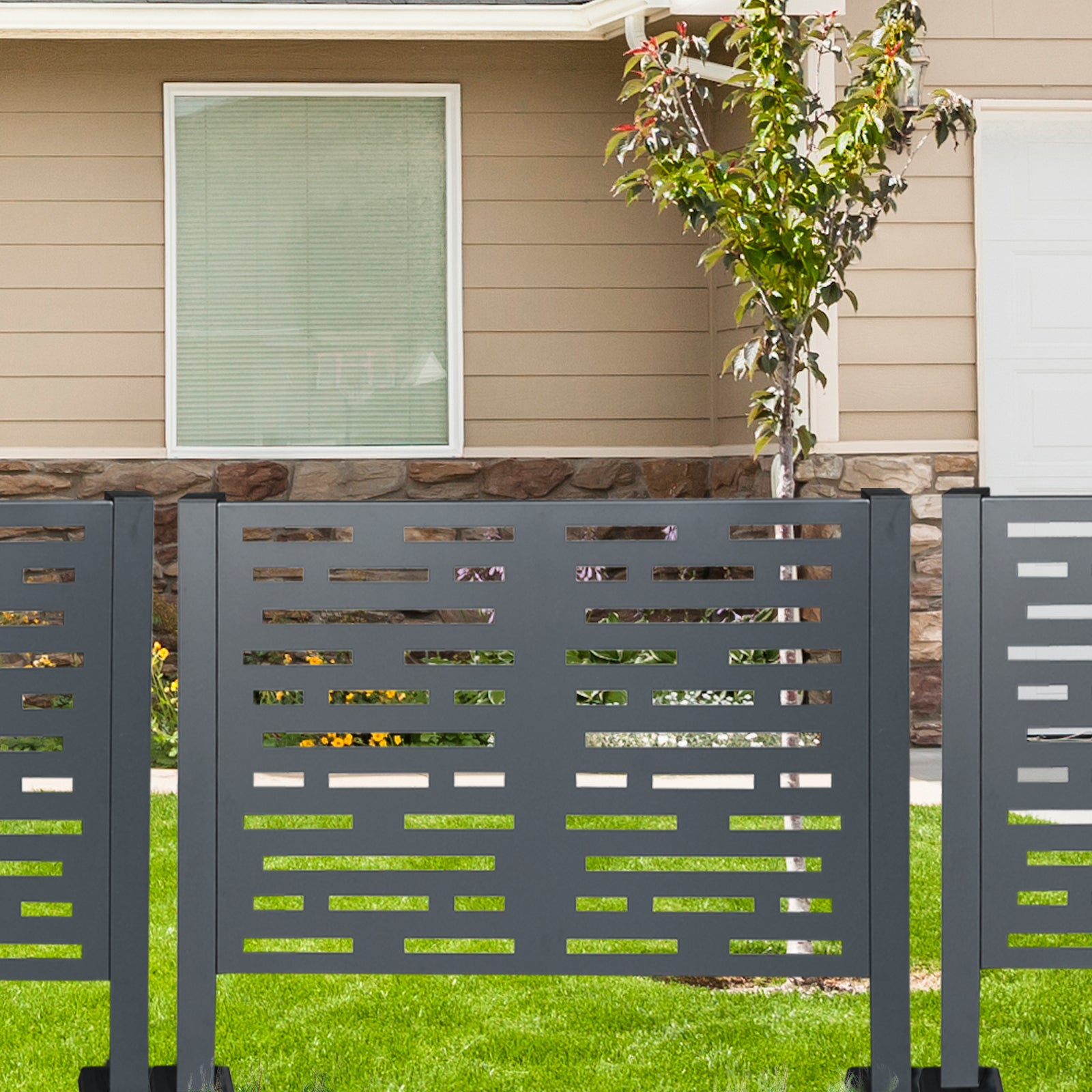 [variant:W540P199945] 3-Panel Outdoor Air Conditioner Privacy Fence – 4 × 2 ft image 7