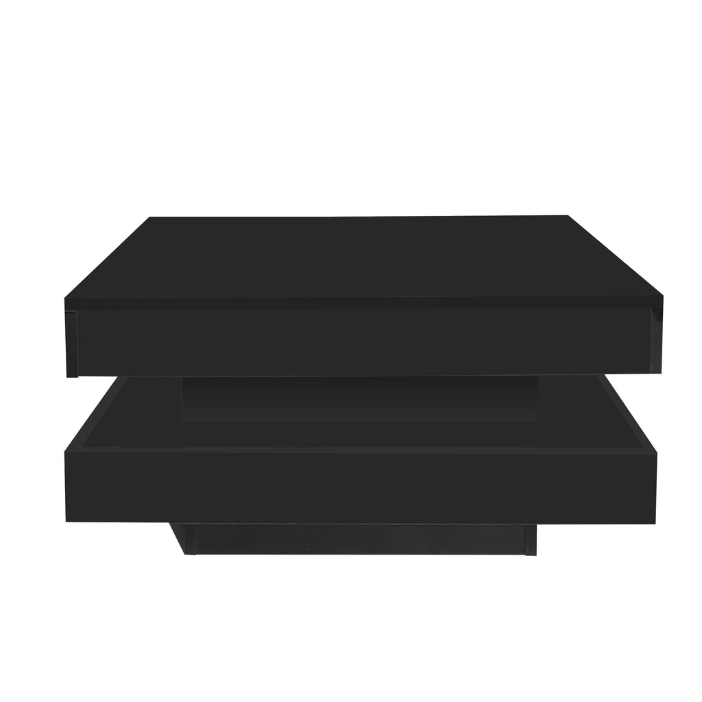 [variant:N892P423297B] Square High-Gloss LED Coffee Table with Rotating Top image 35