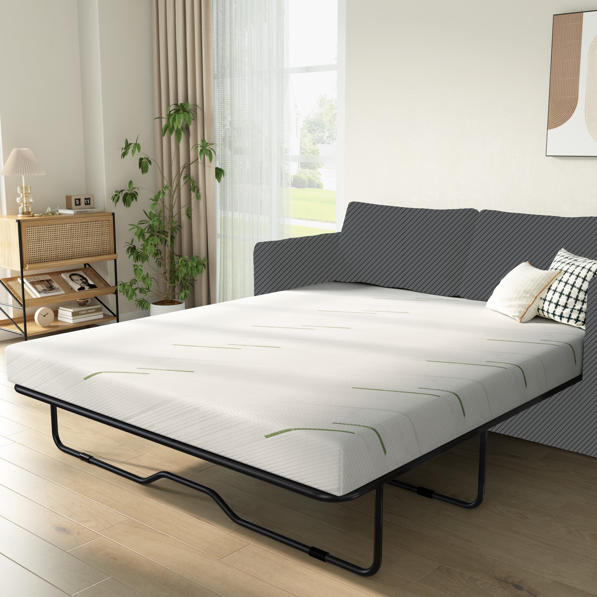 [variant:W3686P353668] Queen Gel Memory Foam Sofa Mattress – 4-Inch image 1