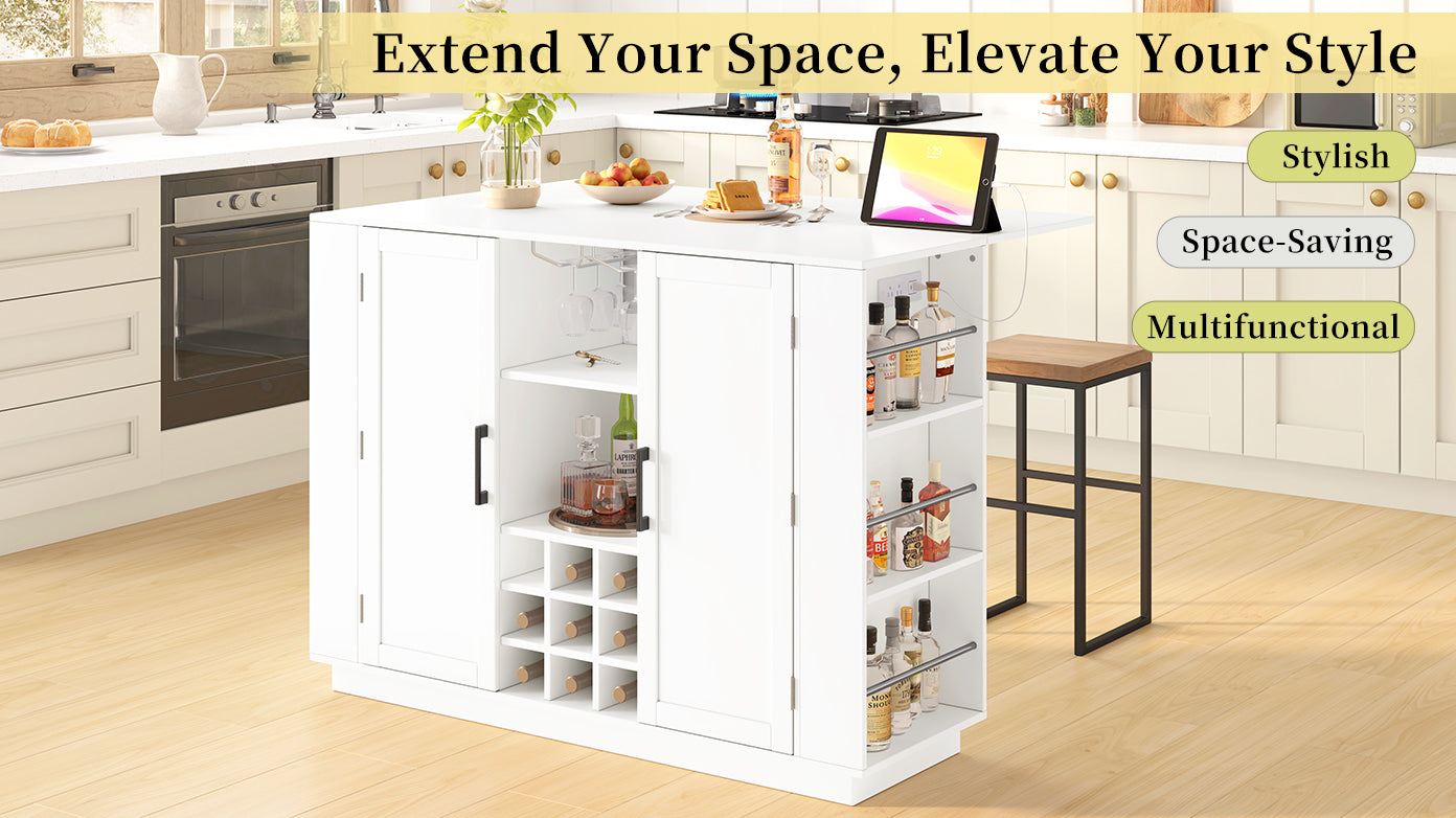 [variant:N889P443148K] Foldable-Top Bar Cabinet with Power Outlet – 47-Inch image 23