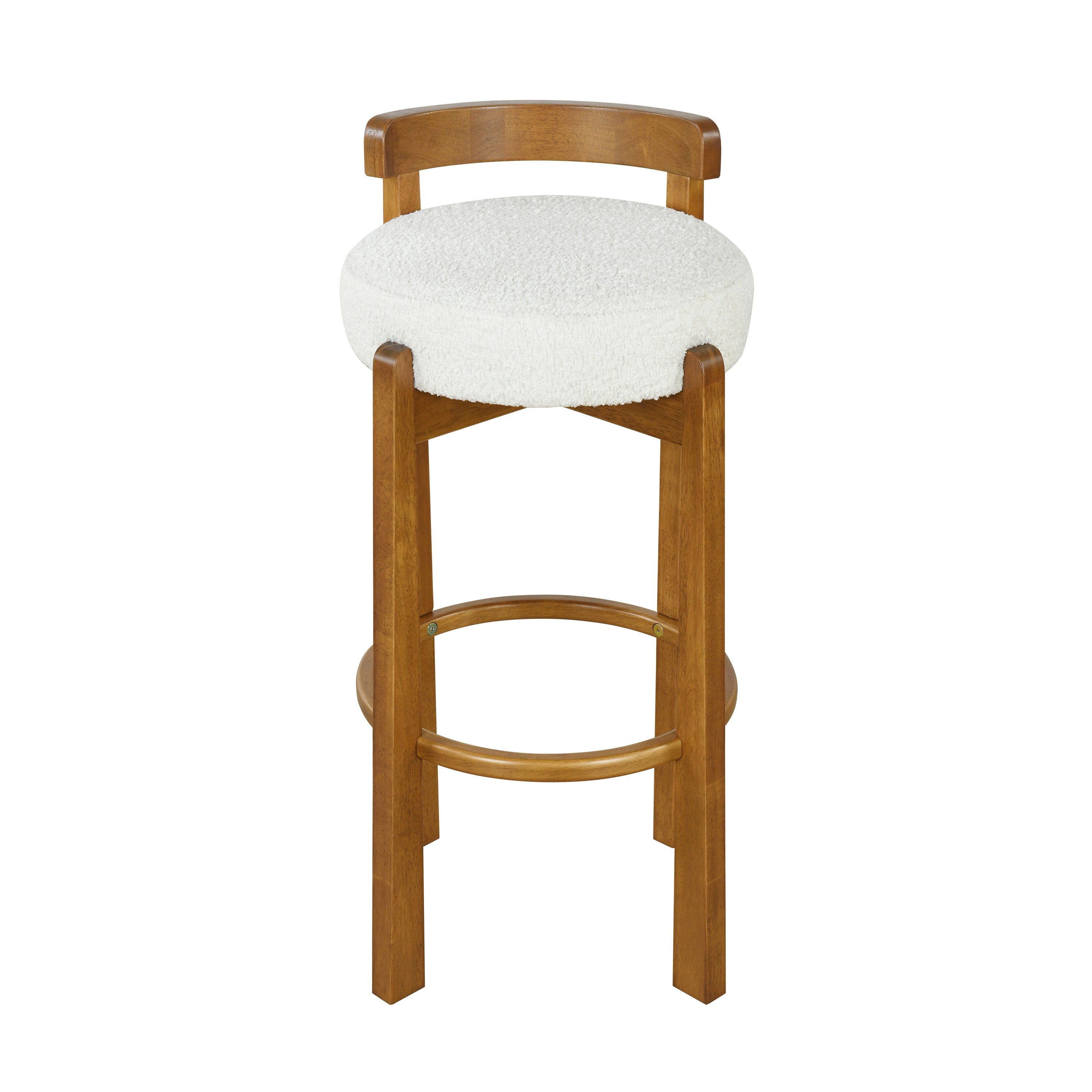 [variant:N897P443728W-S4] Elise Set of 4 Walnut Wood Bar Stools image 5