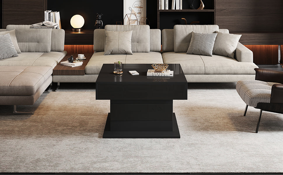 [variant:N892P423296B] Black 360° Rotating Lift-Top Coffee Table image 44