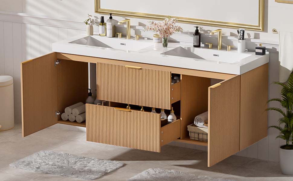 [variant:N729P000007N] Double-Sink Bathroom Vanity with SMC Top – 59.3-Inch image 23