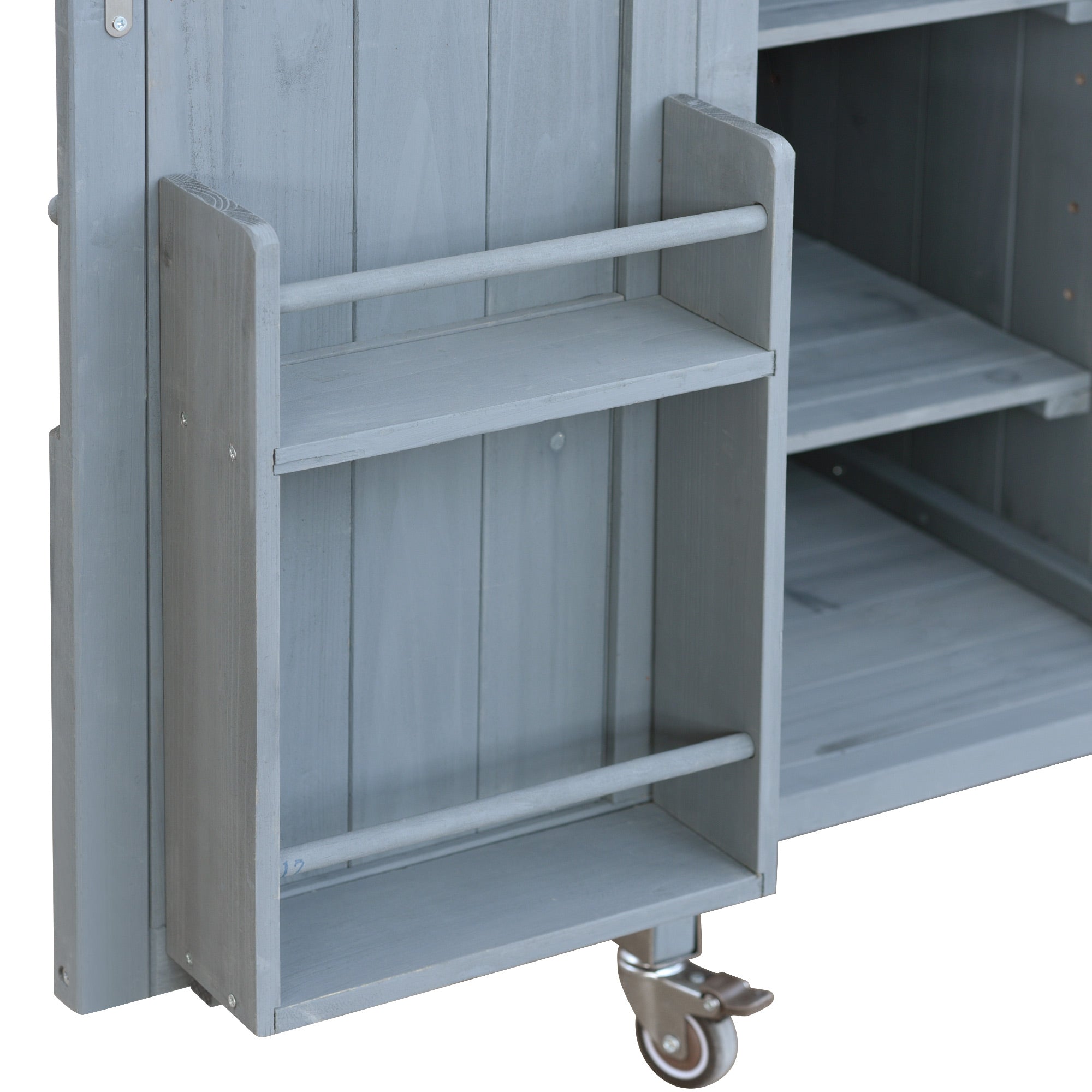 [variant:N853P386114G] Outdoor Grill Cart with Stainless Steel Top – Gray and Blue, 50.25-Inch image 25