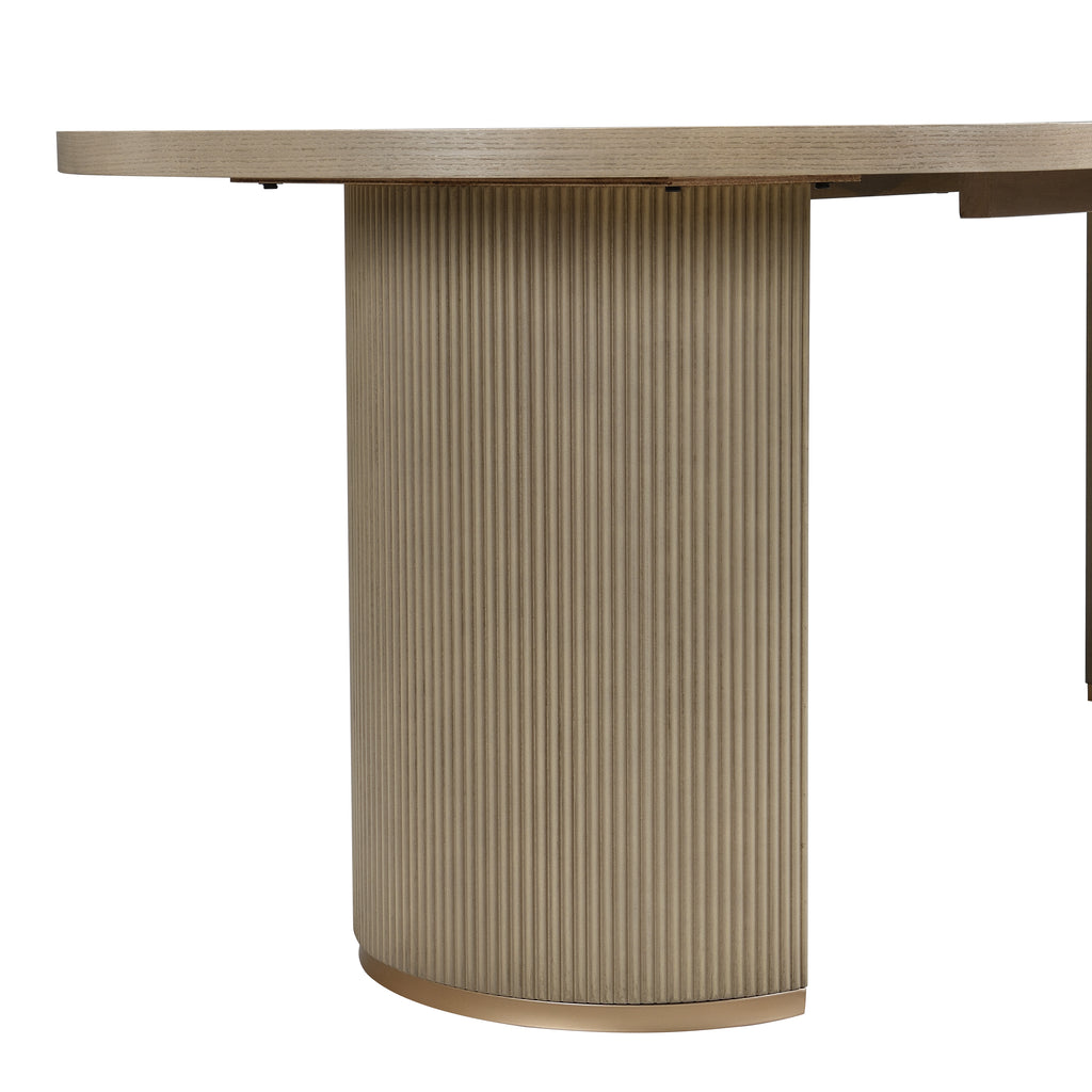 [variant:N872P357176A_N872P357177A] Oval Double-Pedestal Dining Table – Light Natural image 8
